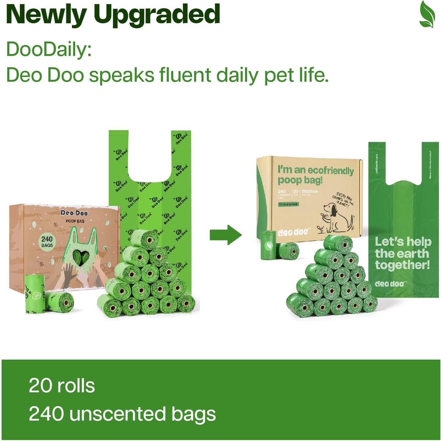 Bolsas de Excremento para Perro Deo Doo 240 Unidades Grandes
