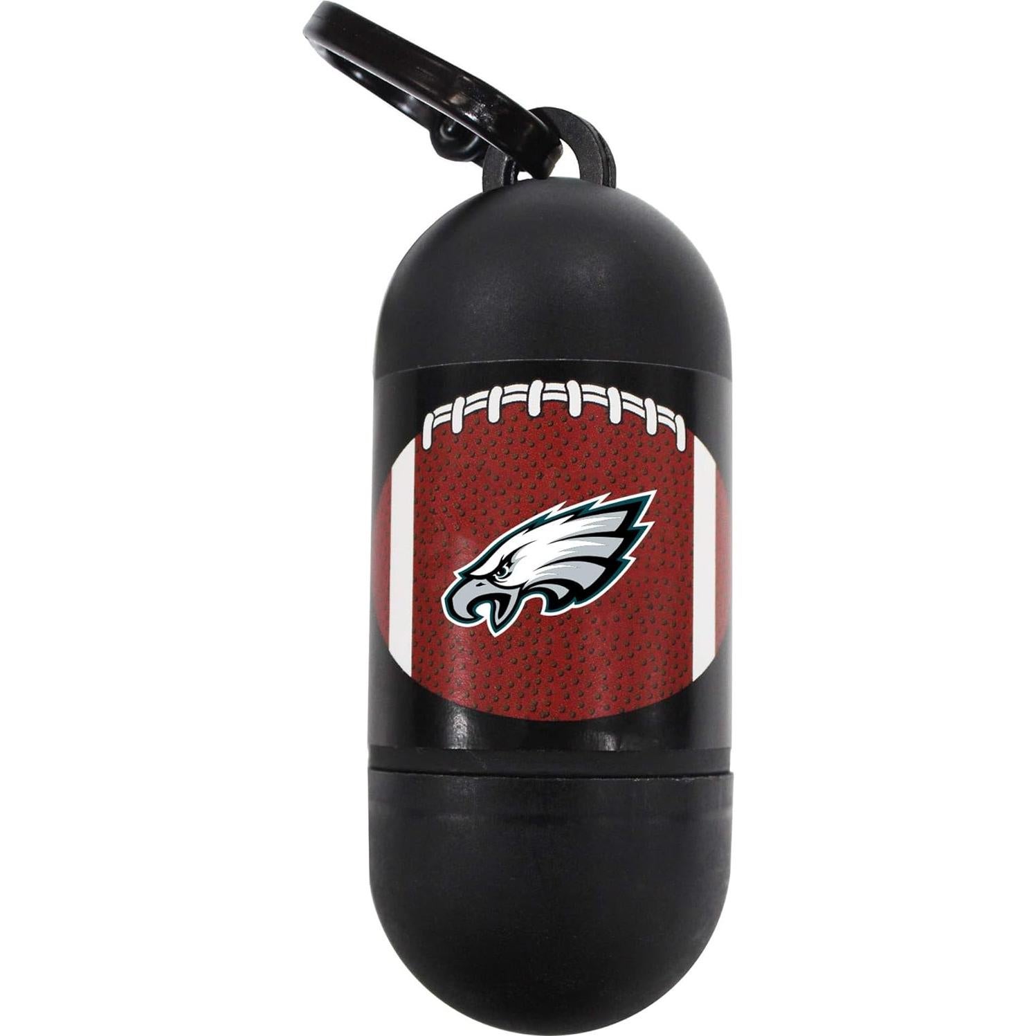 Dispensador de bolsas de desechos para perros Pets First NFL Filadelfia Eagles con 15 bolsas