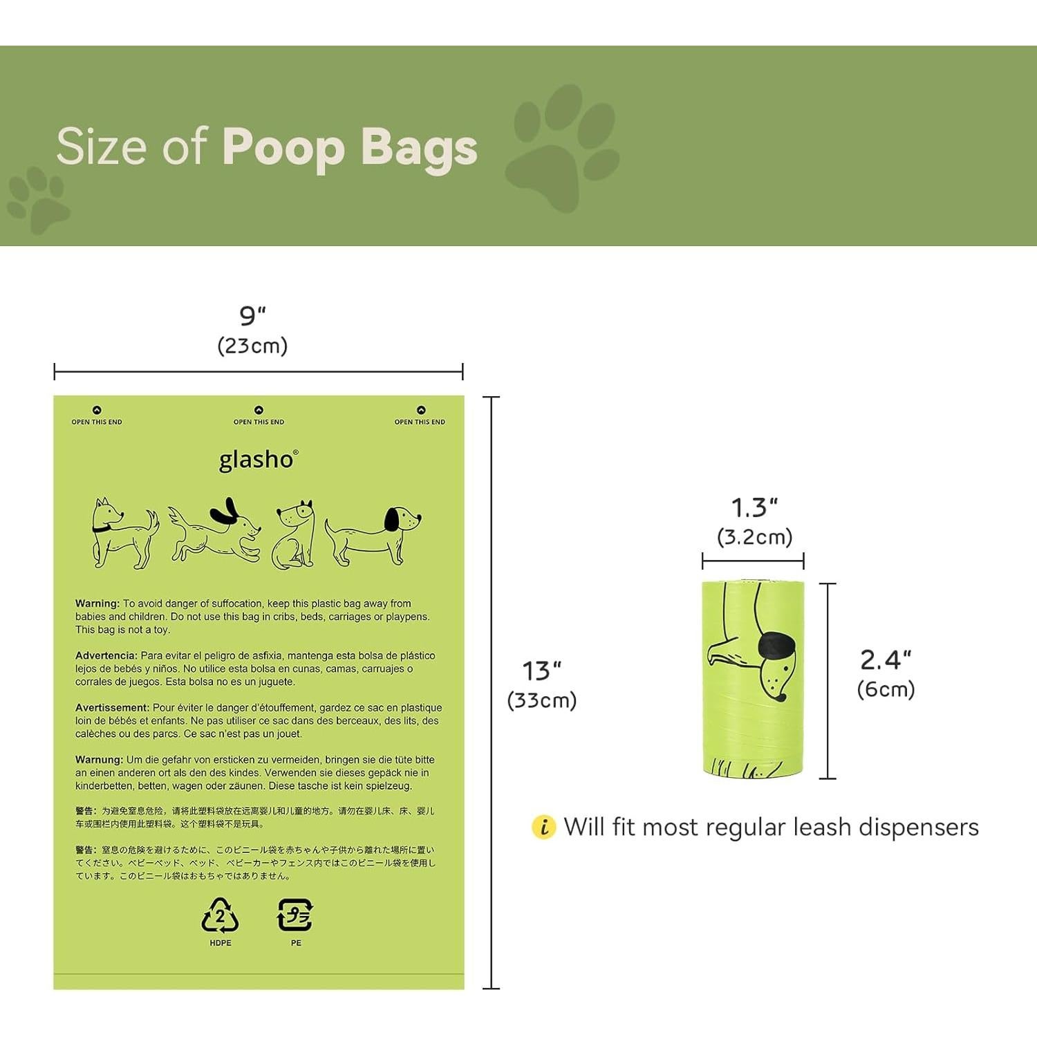 Bolsas de Excremento para Perros Glasho 600 Unidades Lavanda