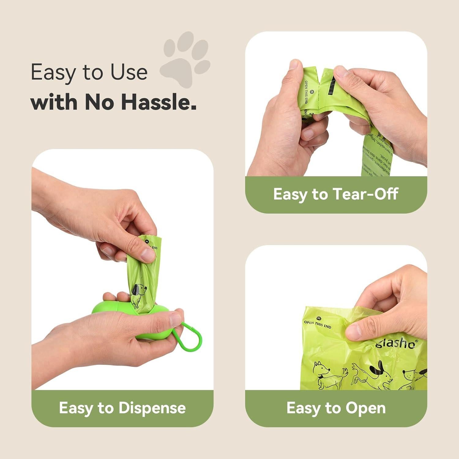 Bolsas de Excremento para Perros Glasho 600 Unidades Lavanda