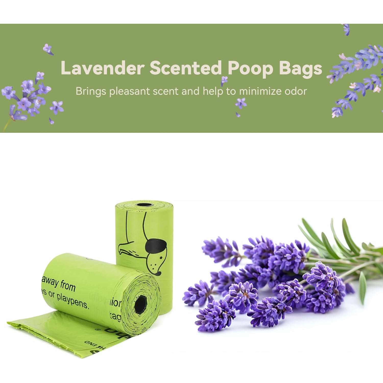 Bolsas de Excremento para Perros Glasho 600 Unidades Lavanda