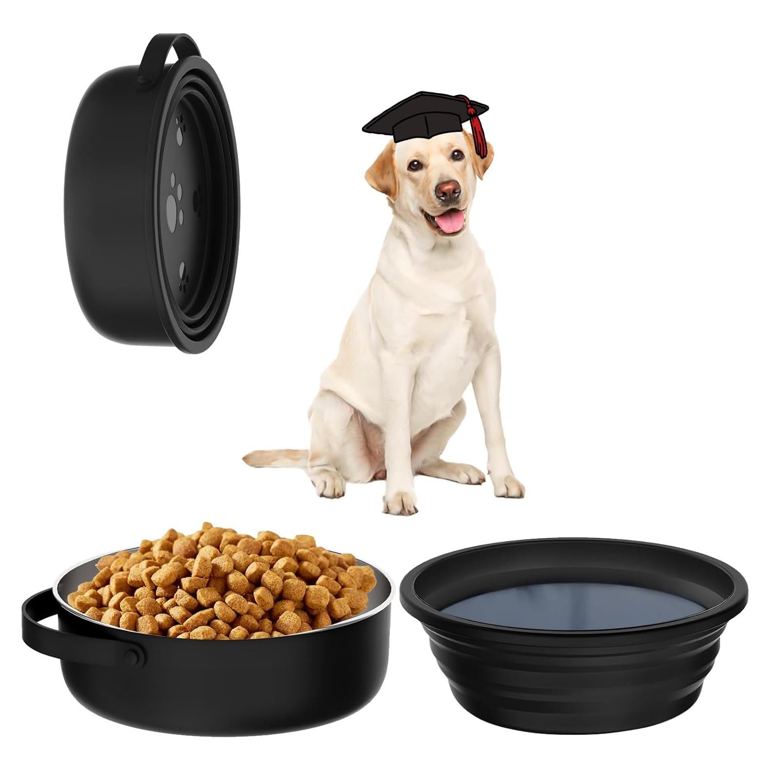 Tazones de Viaje para Perros Xuyub 1.18L Acero Inoxidable