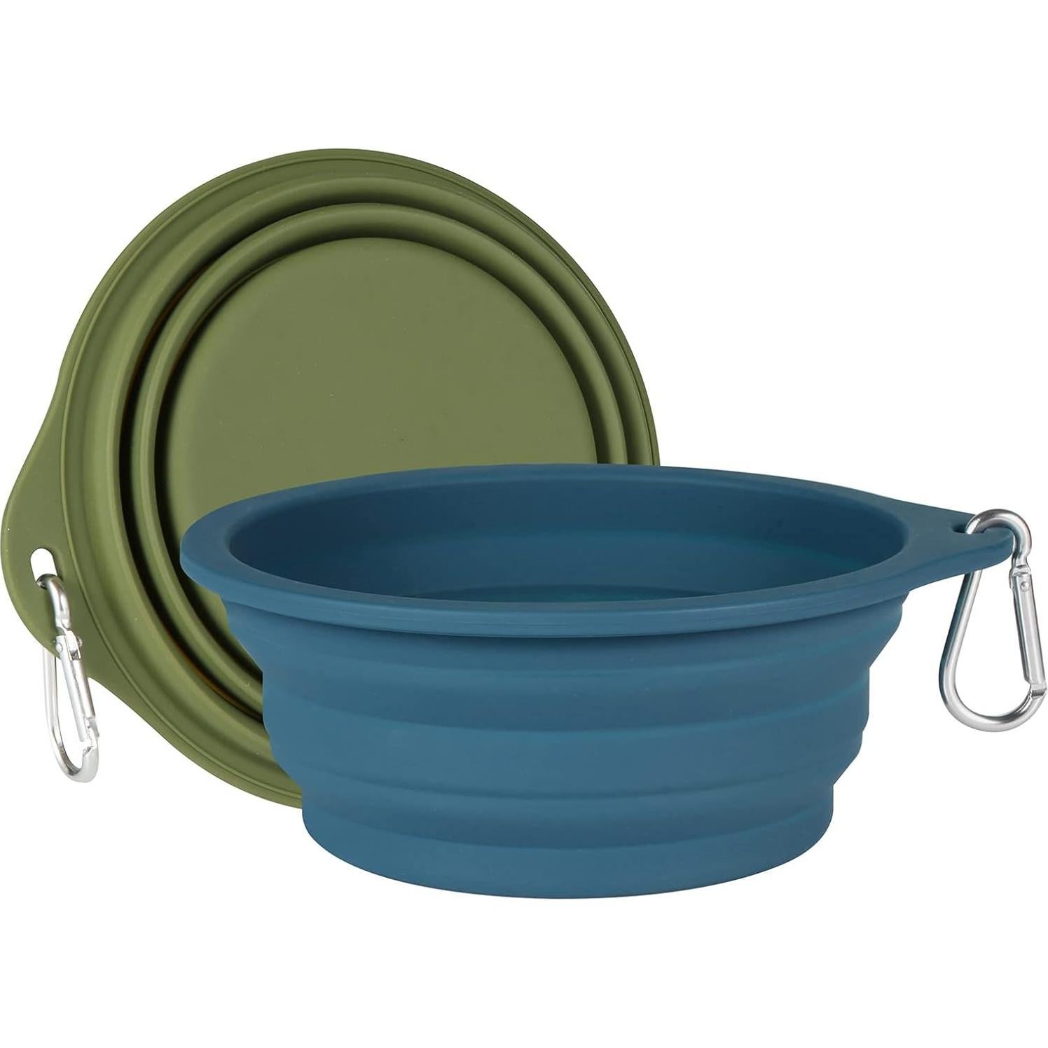 Cuencos Plegables para Perros SLSON 600ml Azul y Verde