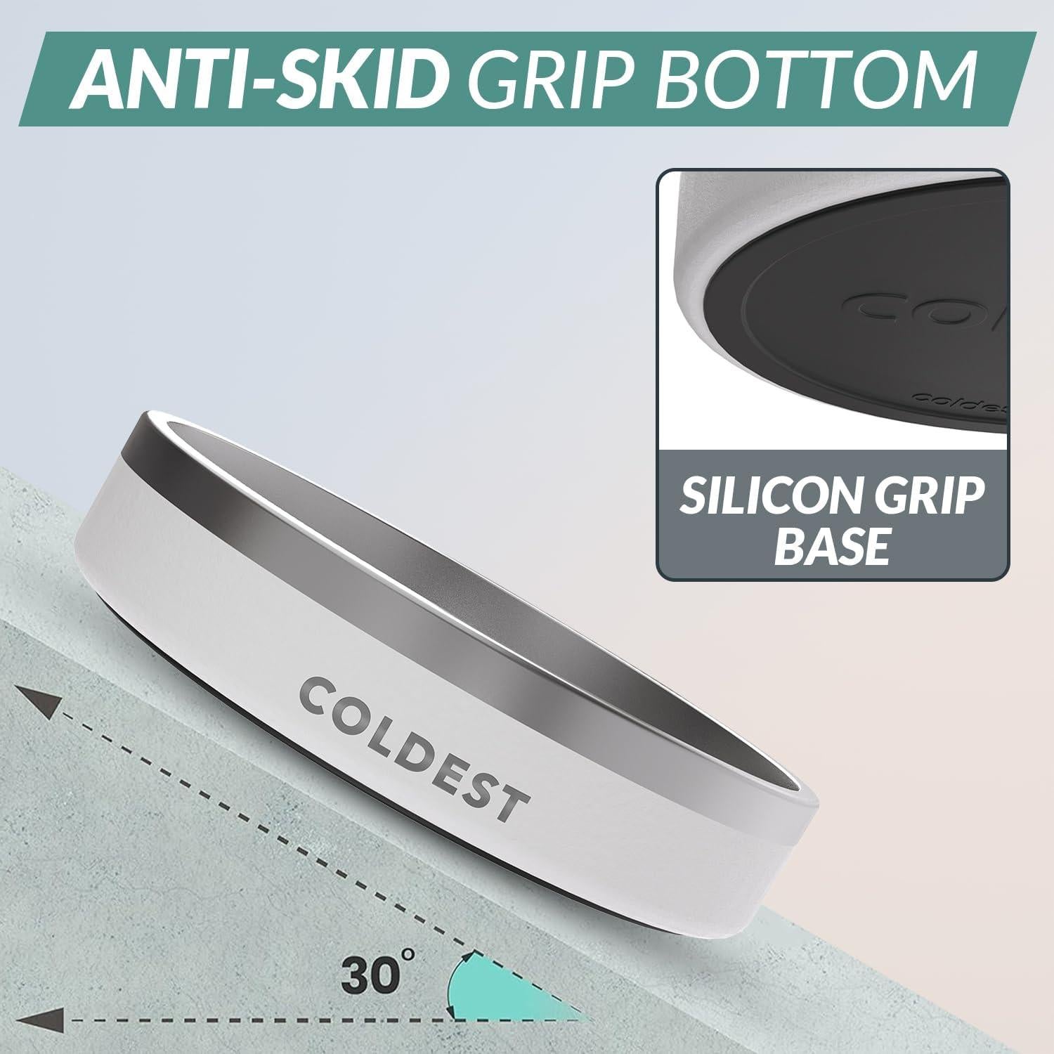 Tazón para Perros Coldest 21 oz Acero Inoxidable Antideslizante