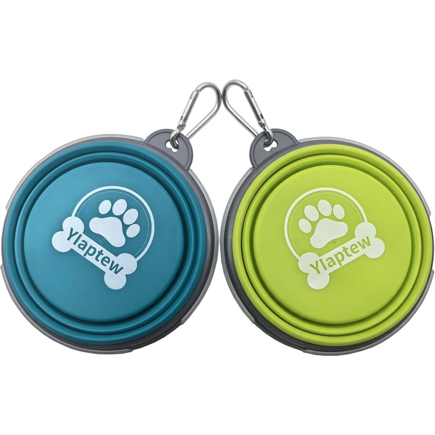Tazón Plegable para Perros Ylaptew 350ml 2 Paquete Viaje