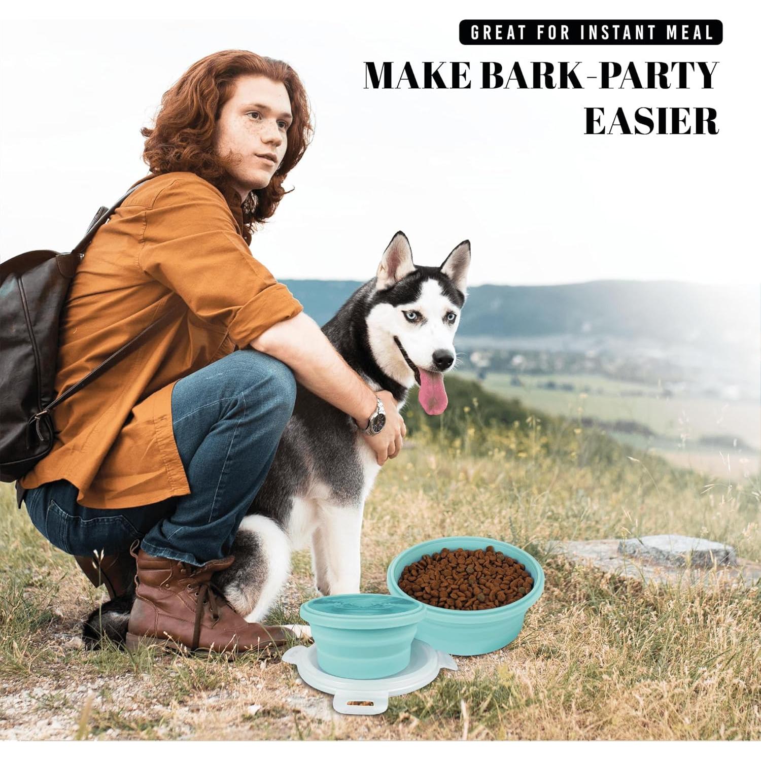 Tazones Plegables para Perros AVERYDAY 30oz - 2 Unidades