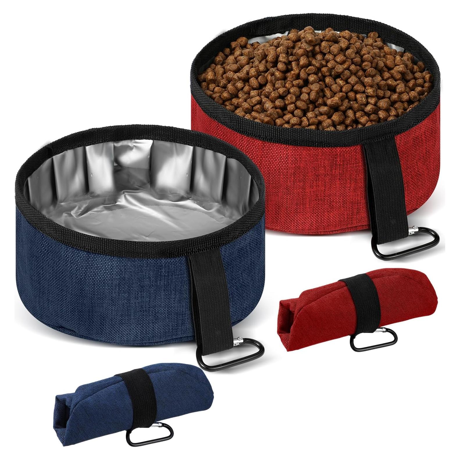 Juego de 2 Cuencos Plegables para Perros Meanplan 1.18L