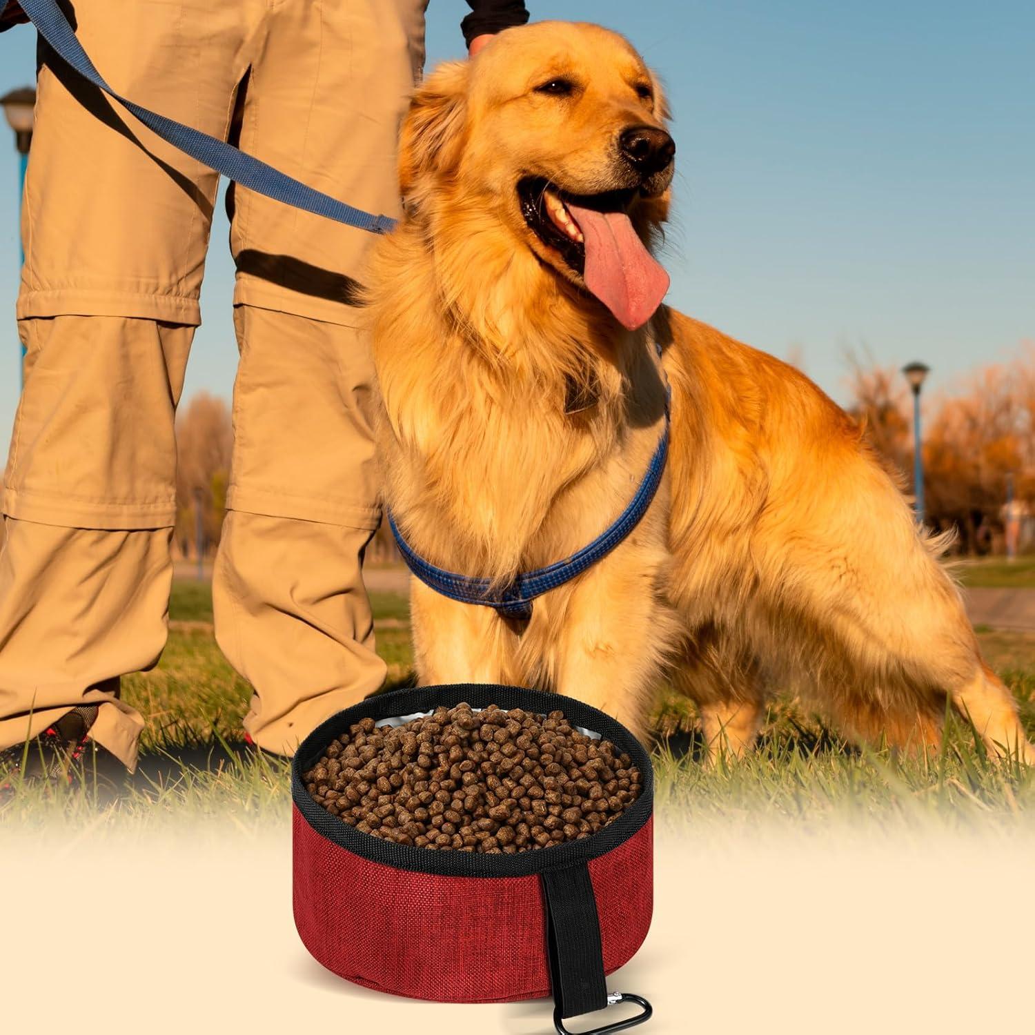 Juego de 2 Cuencos Plegables para Perros Meanplan 1.18L