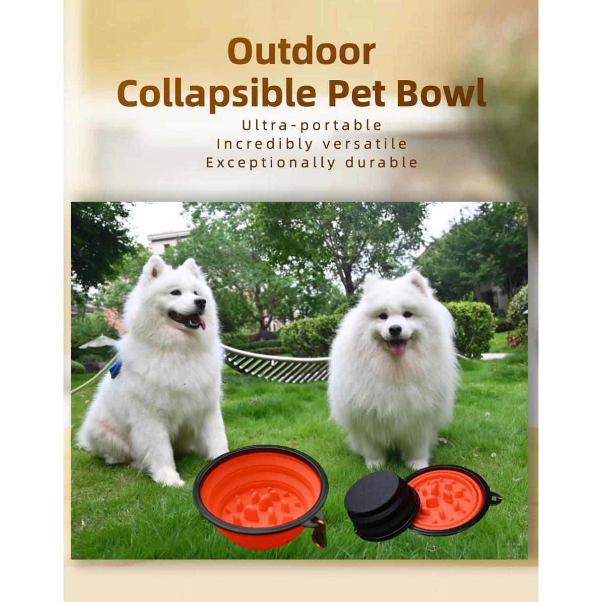 Tazón Plegable para Perro Easoneo 1008ml y 355ml Silicona