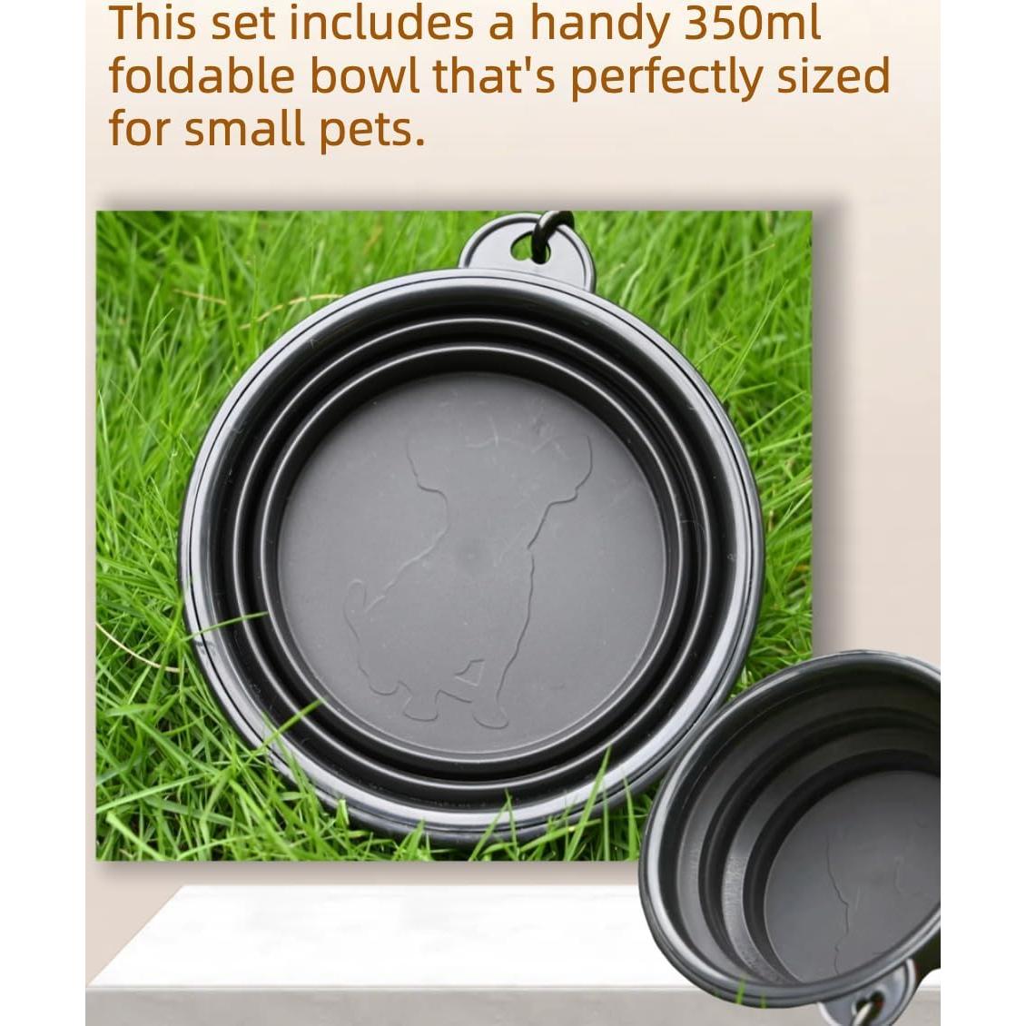 Tazón Plegable para Perro Easoneo 1008ml y 355ml Silicona