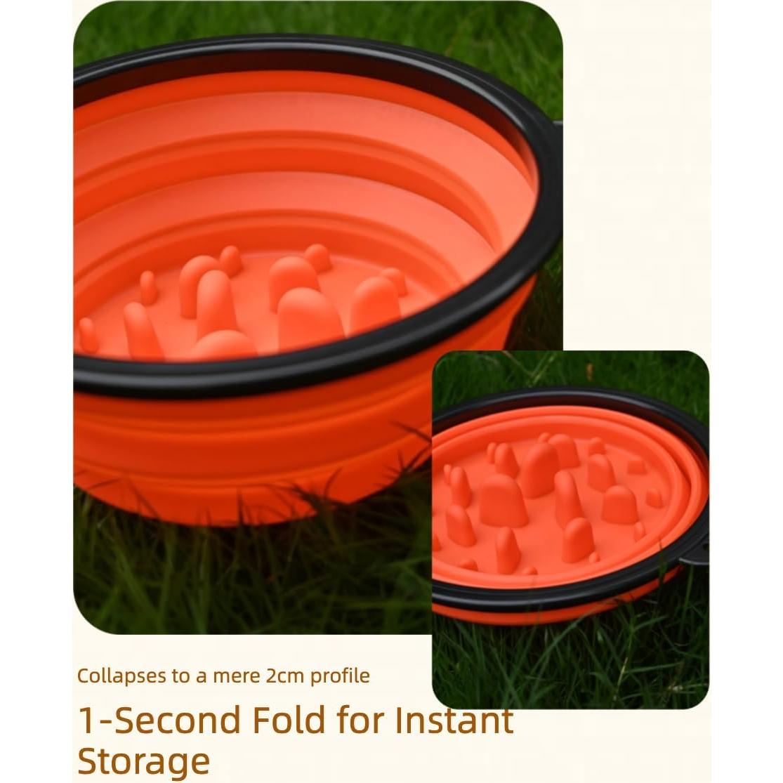 Tazón Plegable para Perro Easoneo 1008ml y 355ml Silicona