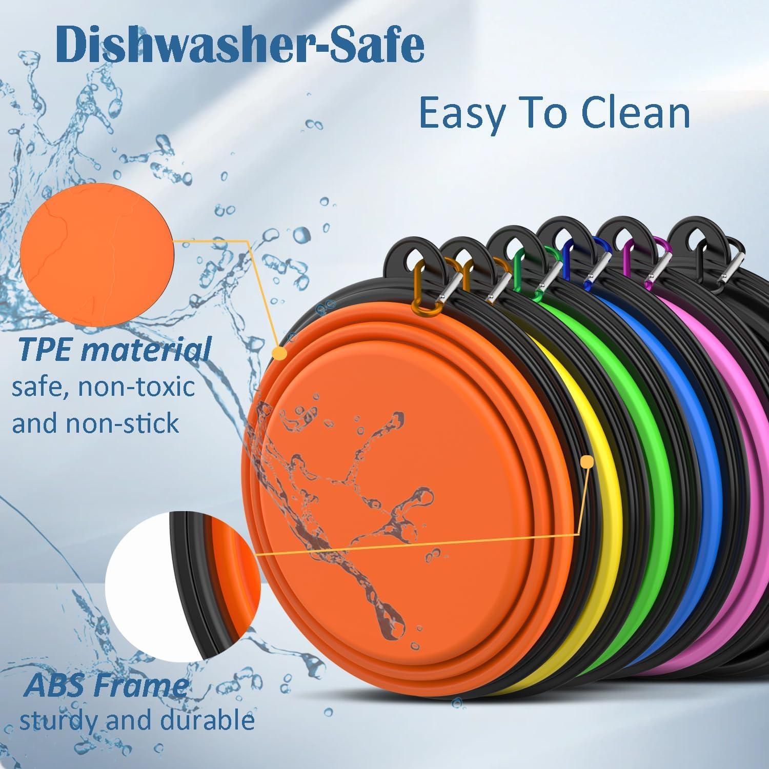 Tazones Plegables para Perros Takfox 3 Piezas 590 ml Viaje