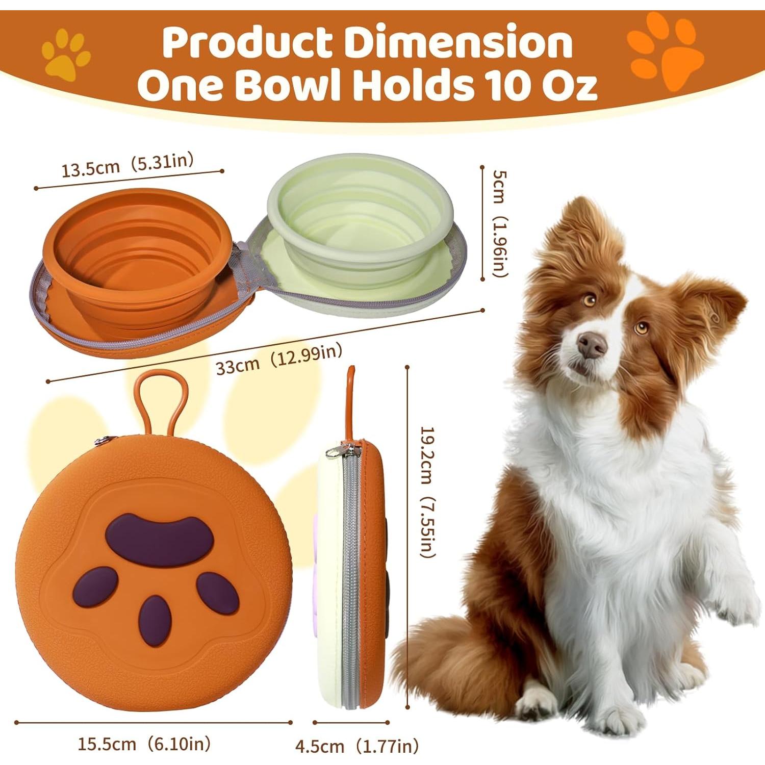 Cuencos Plegables para Perros y Gatos COLDCOOL - Silicona 2 en 1