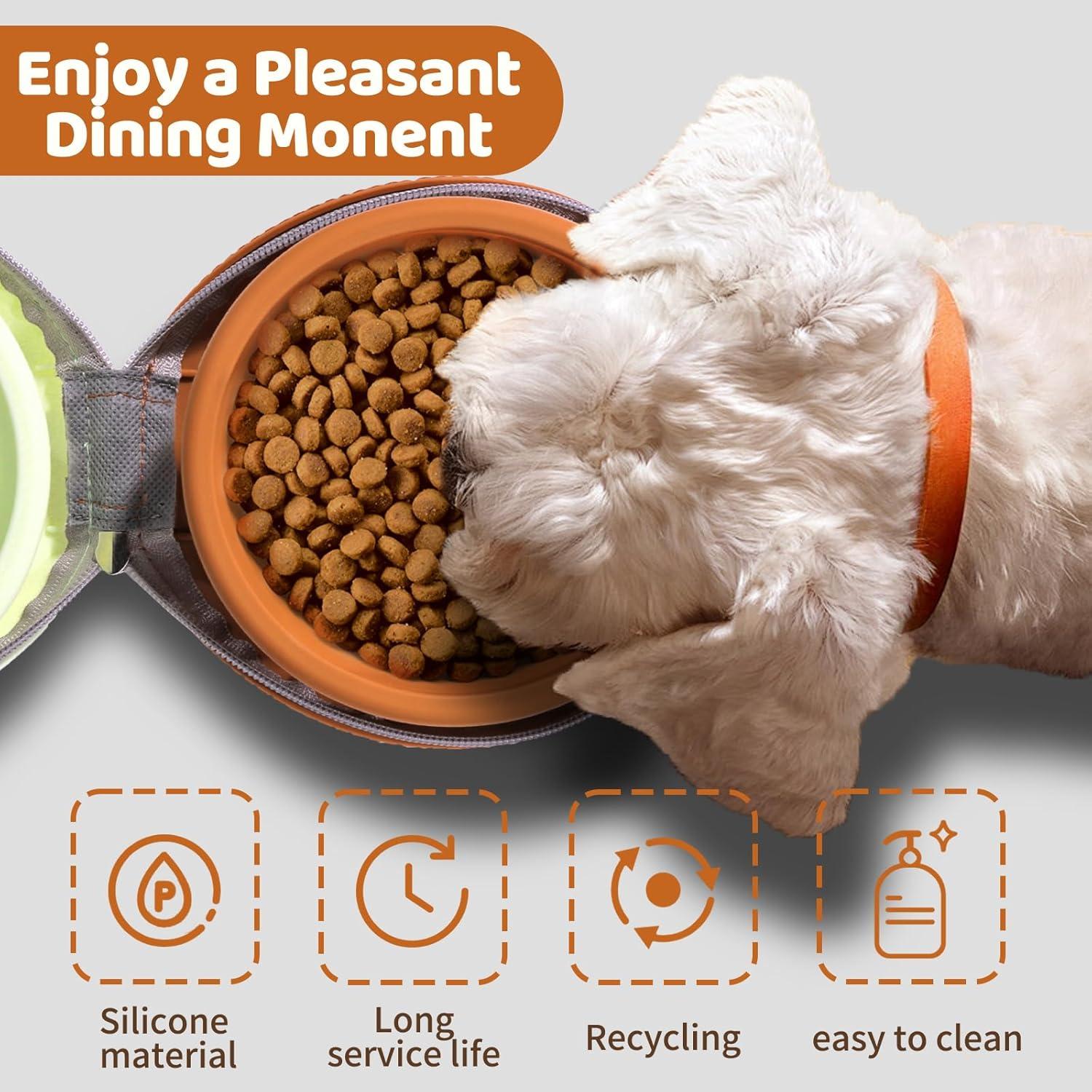 Cuencos Plegables para Perros y Gatos COLDCOOL - Silicona 2 en 1