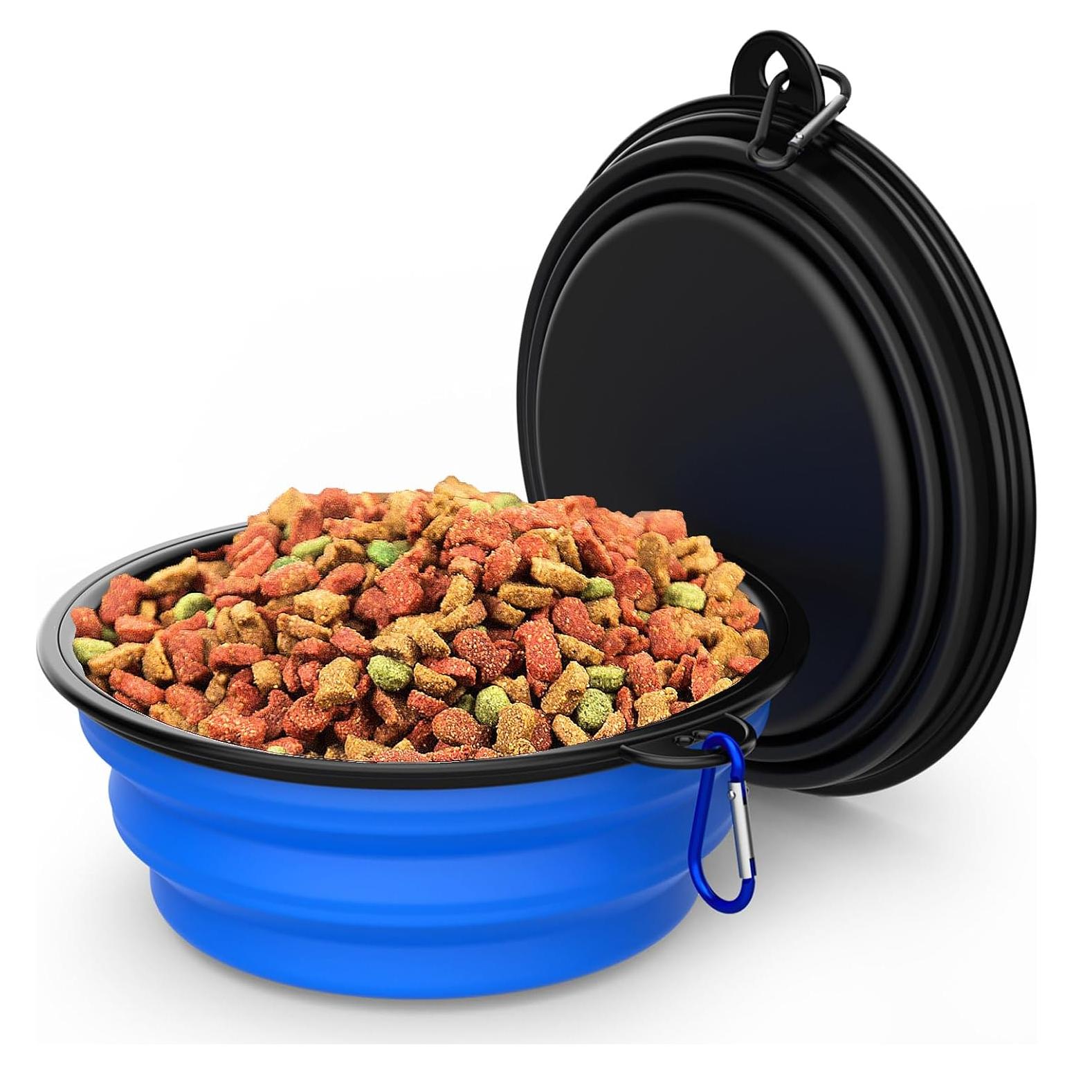 Paquete de 2 Cuencos Plegables Tekcoo 600ml para Mascotas