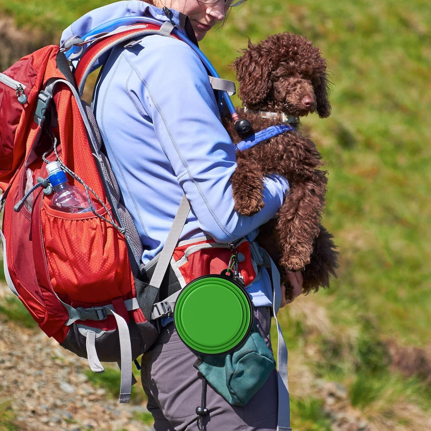 Paquete de 2 Cuencos Plegables Tekcoo 600ml para Mascotas