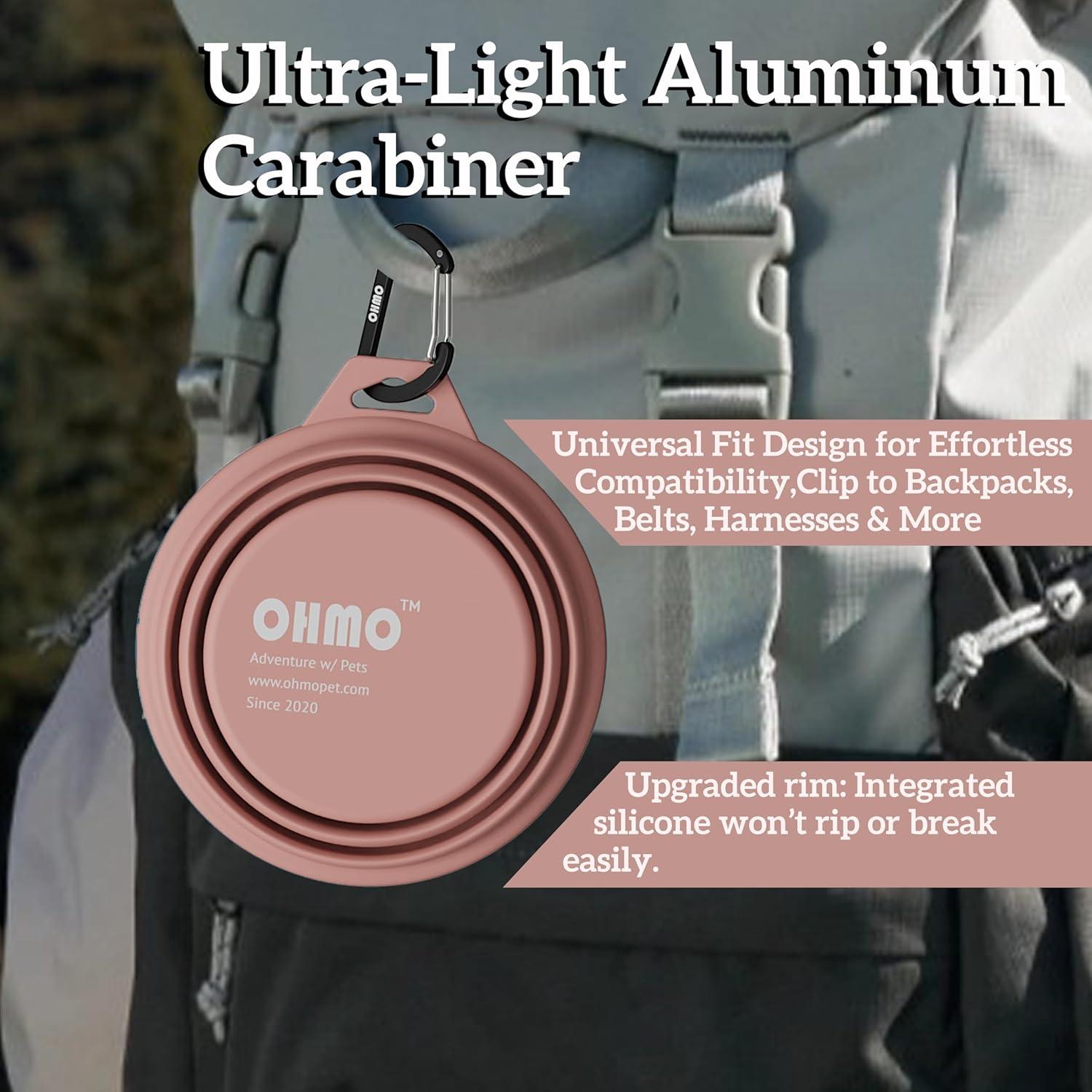 Tazones Plegables para Perros OHMO 400ml - 2 Piezas Silicona