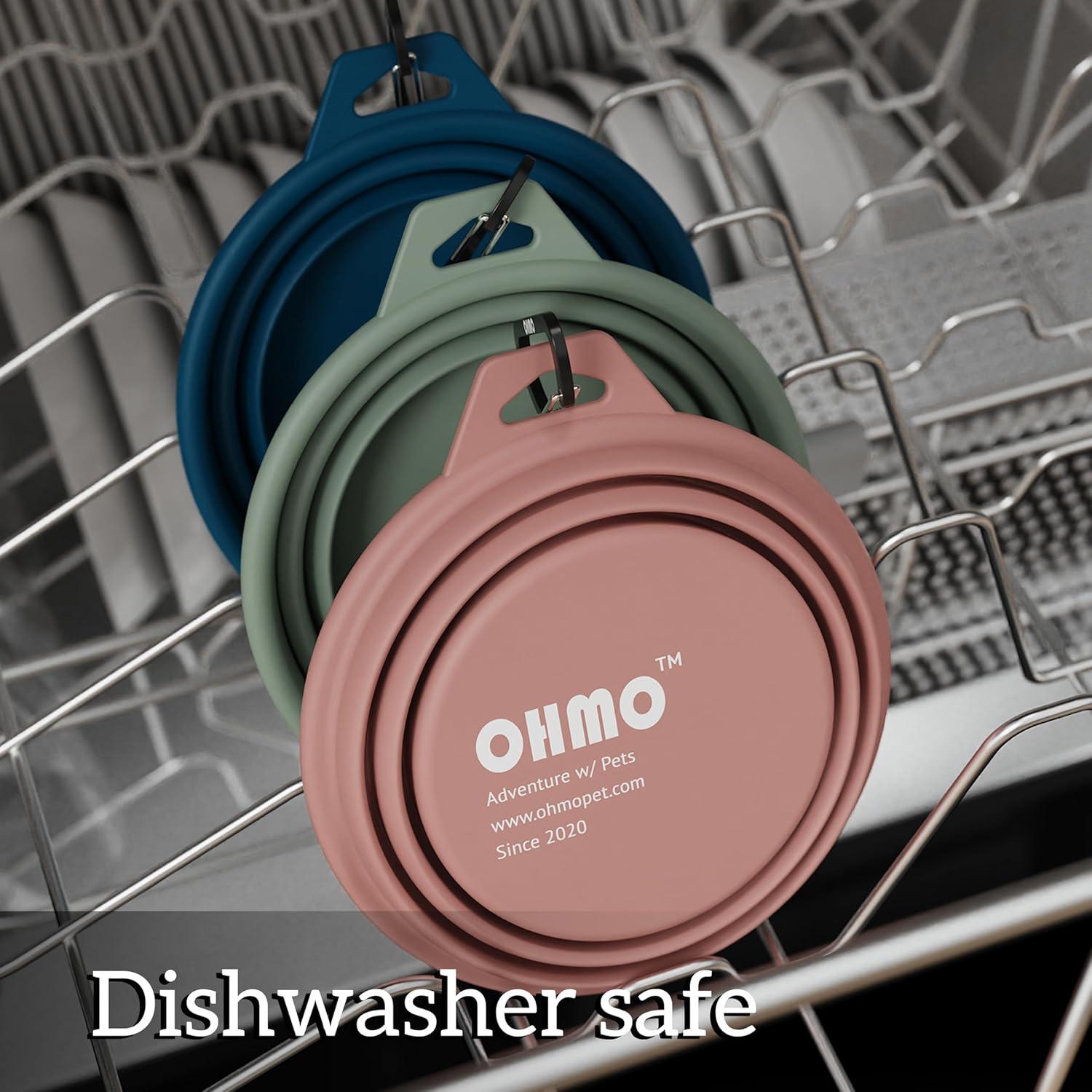 Tazones Plegables para Perros OHMO 400ml - 2 Piezas Silicona