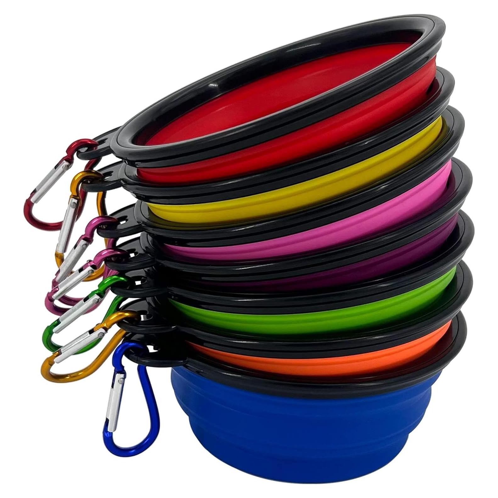 Cuenco Plegable para Perros STKBES - Paquete de 10, Silicona 350ml