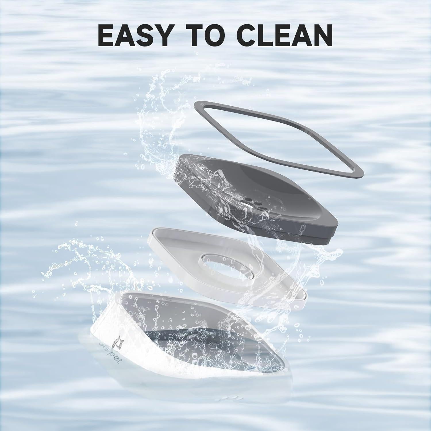 Bowl de Agua ELS PET 1L Antideslizante para Perros y Gatos