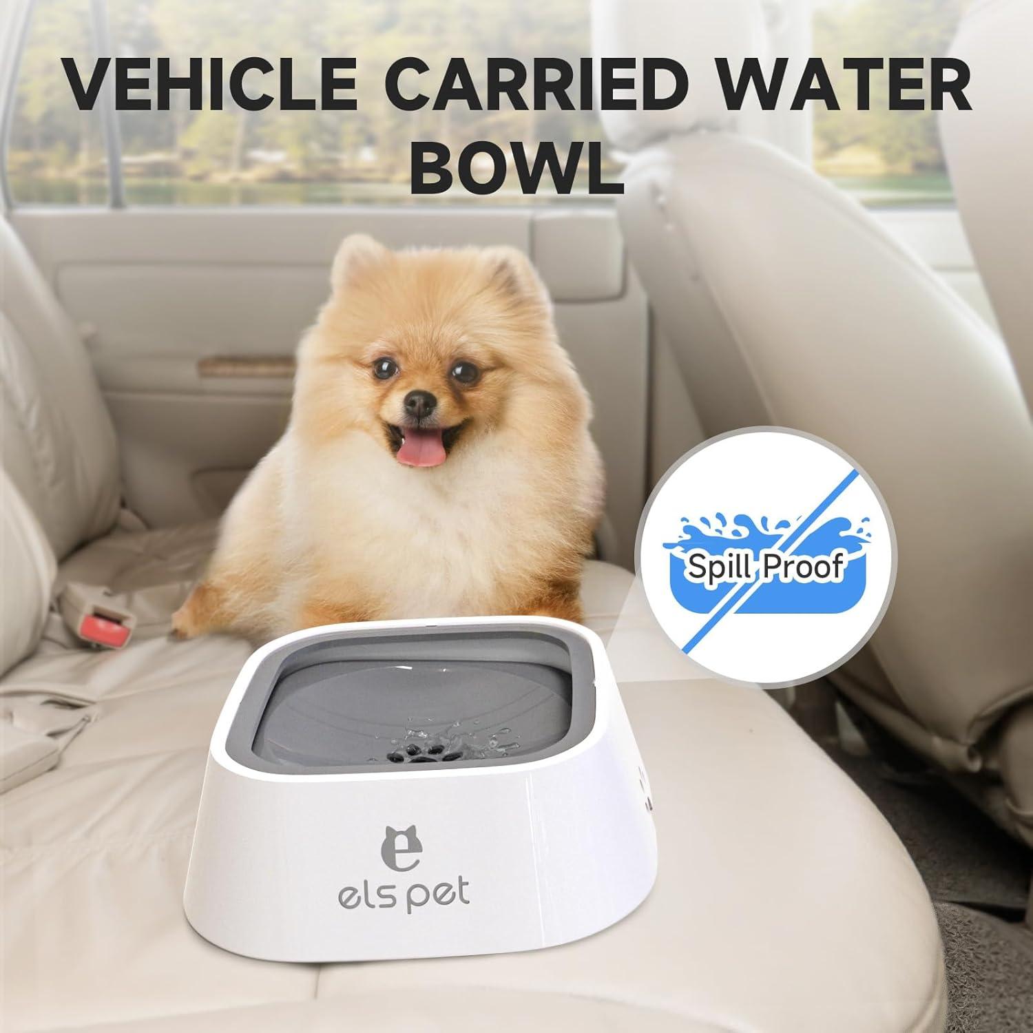 Bowl de Agua ELS PET 1L Antideslizante para Perros y Gatos