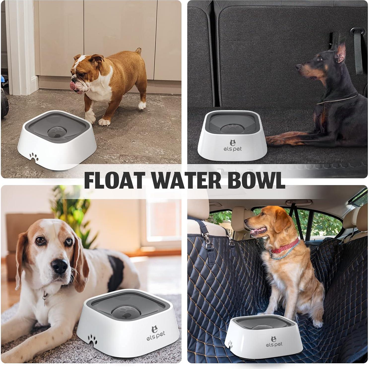 Bowl de Agua ELS PET 1L Antideslizante para Perros y Gatos