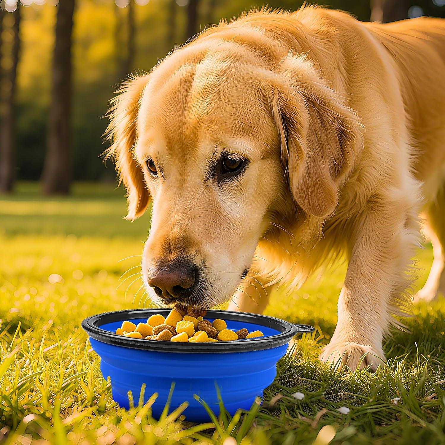 Tazones de Viaje Plegables para Perros Blusaryme 473ml