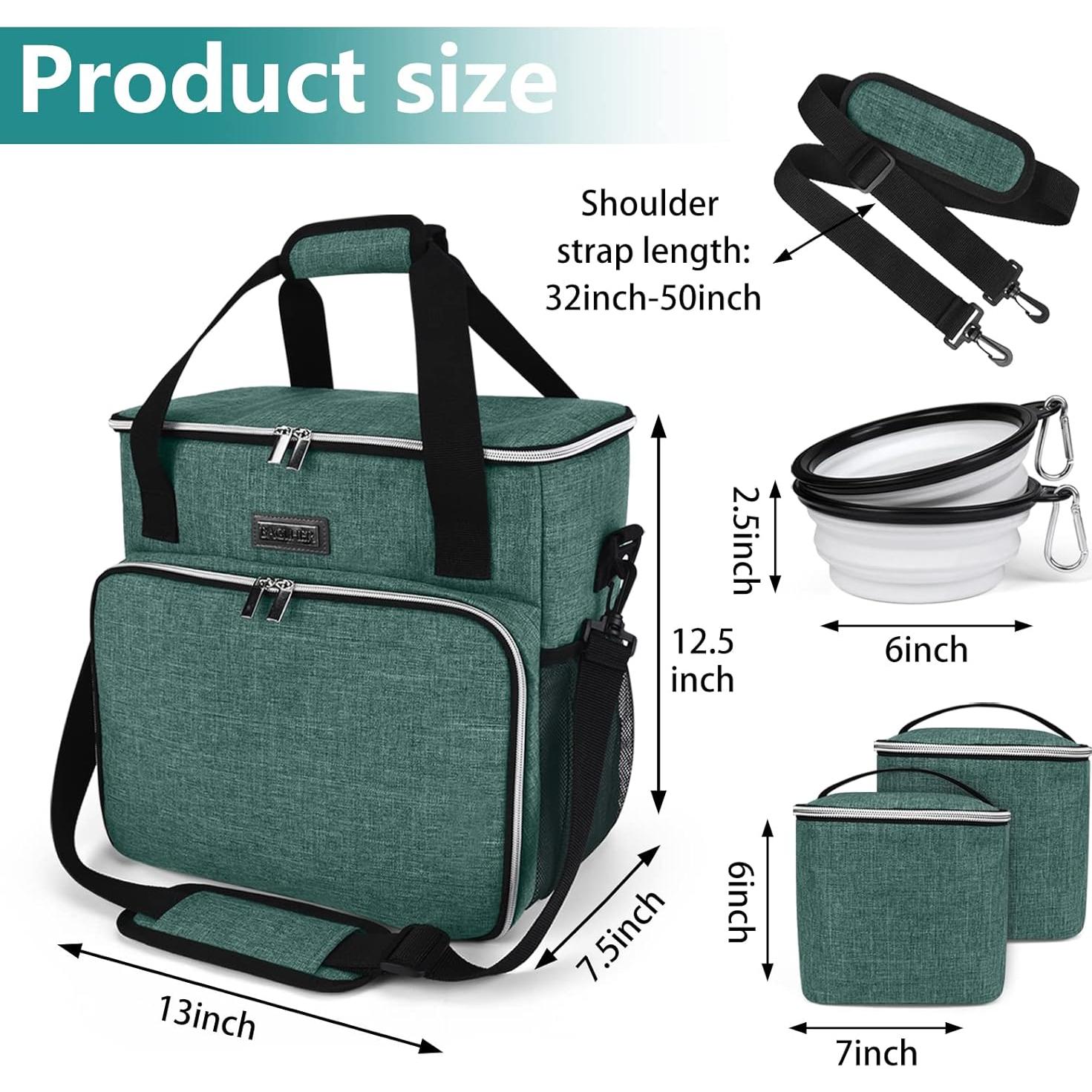 Conjunto de Viaje para Mascotas BAGLHER Gris y Verde 20L