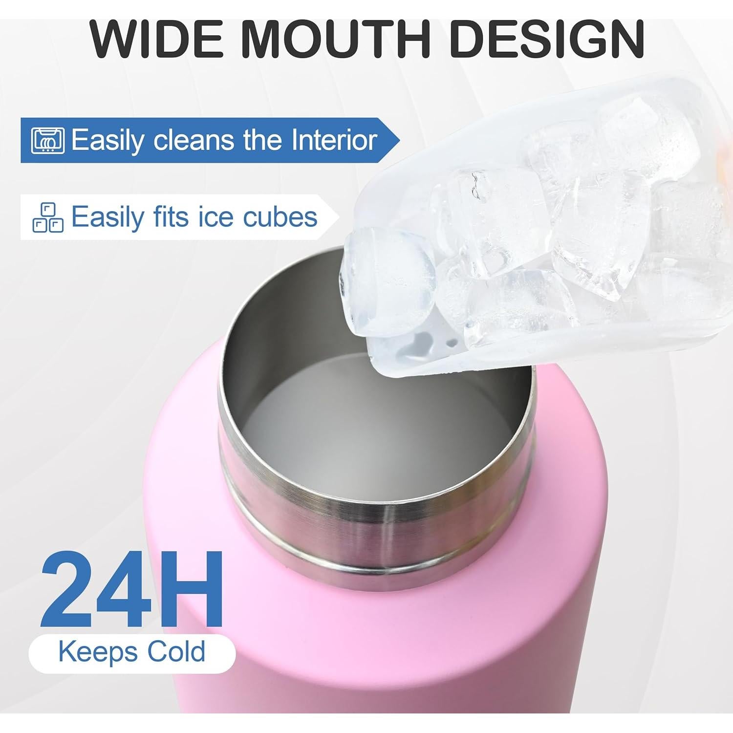 Botella de Agua Aislada para Perros KEWIXY 0.95 L Rosa