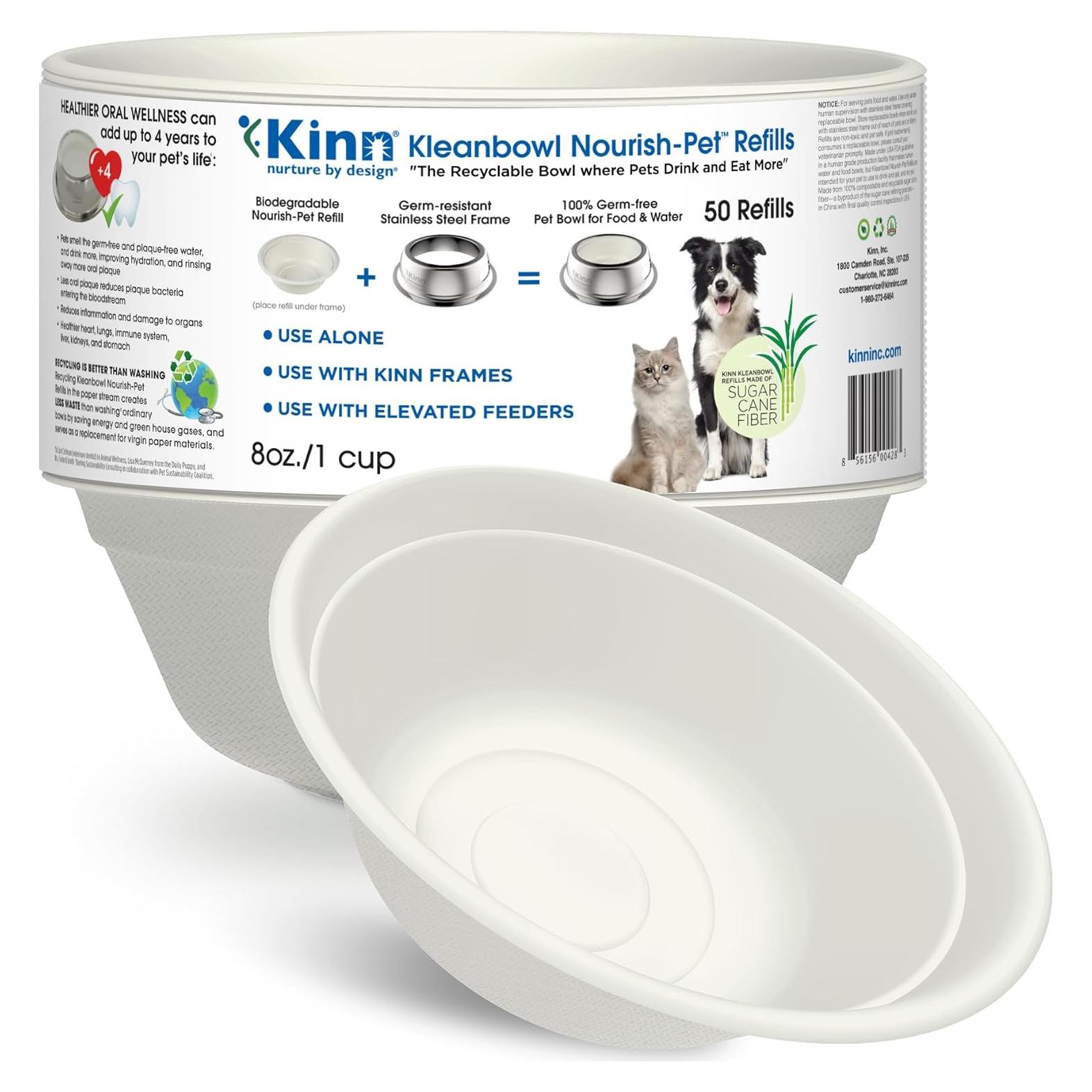 Kinn Kleanbowl Cuencos Desechables para Perros 8 oz - Pack 50