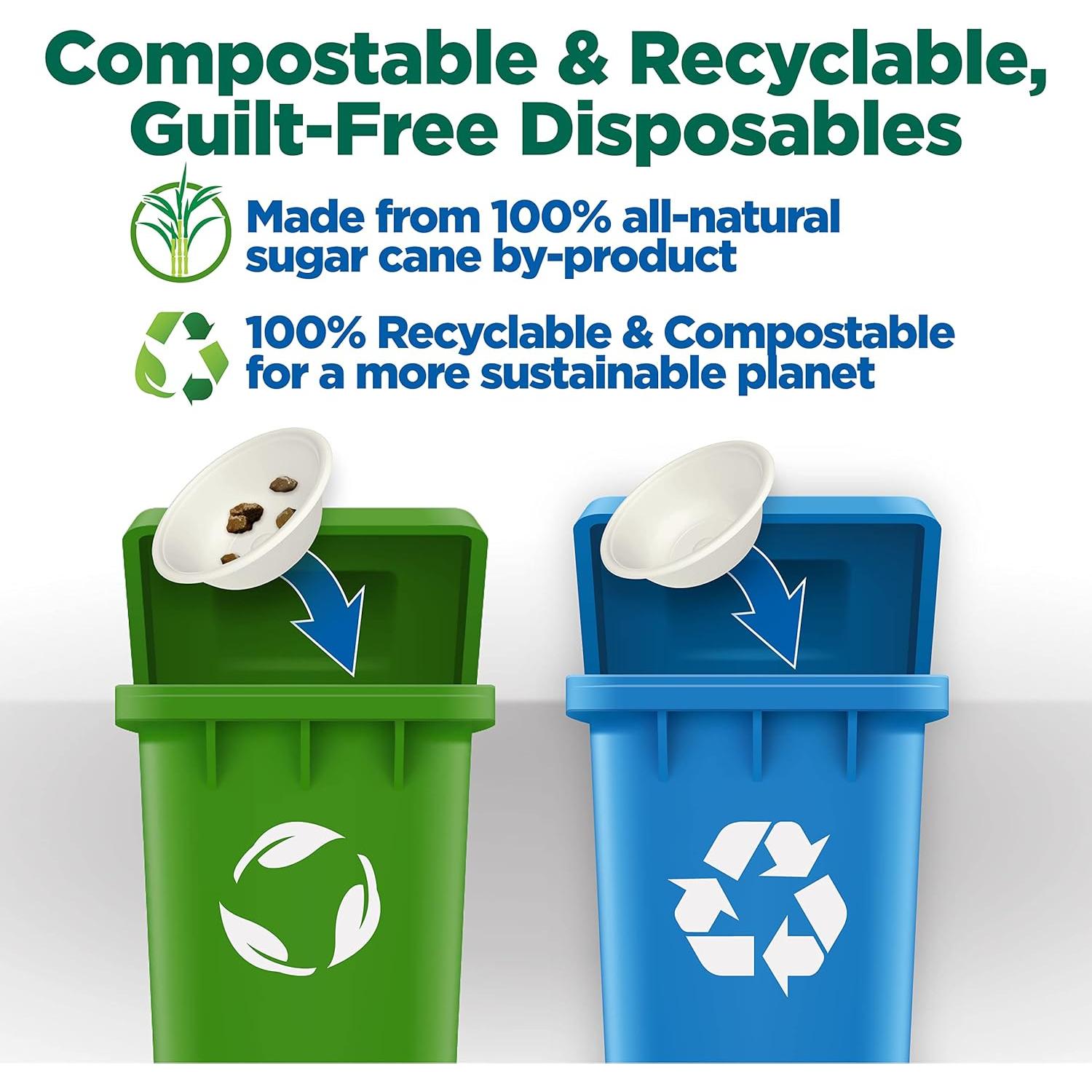 Kinn Kleanbowl Cuencos Desechables para Perros 8 oz - Pack 50