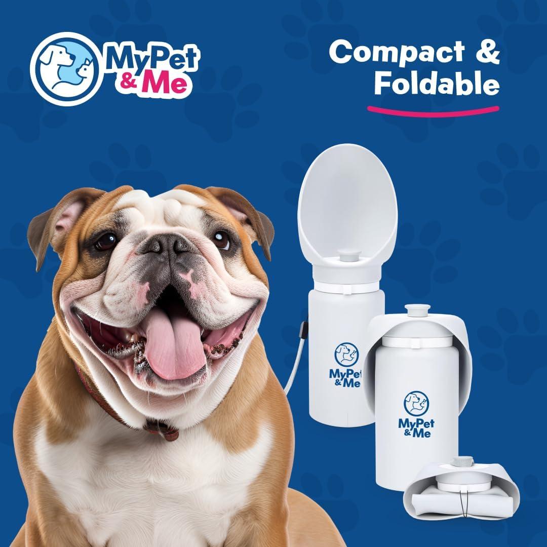 Botella de Agua Plegable para Perros Mi Mascota y Yo 550ml