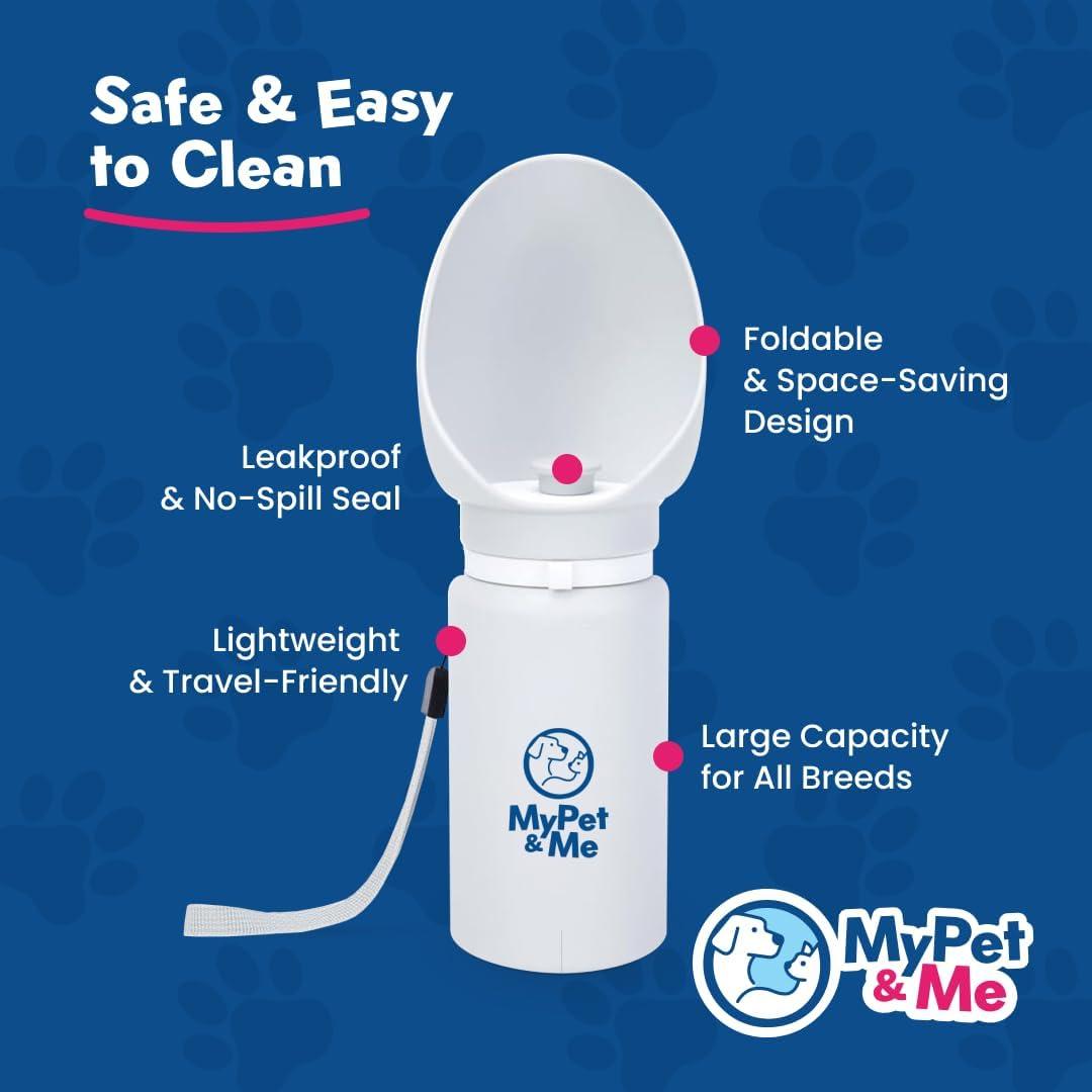 Botella de Agua Plegable para Perros Mi Mascota y Yo 550ml