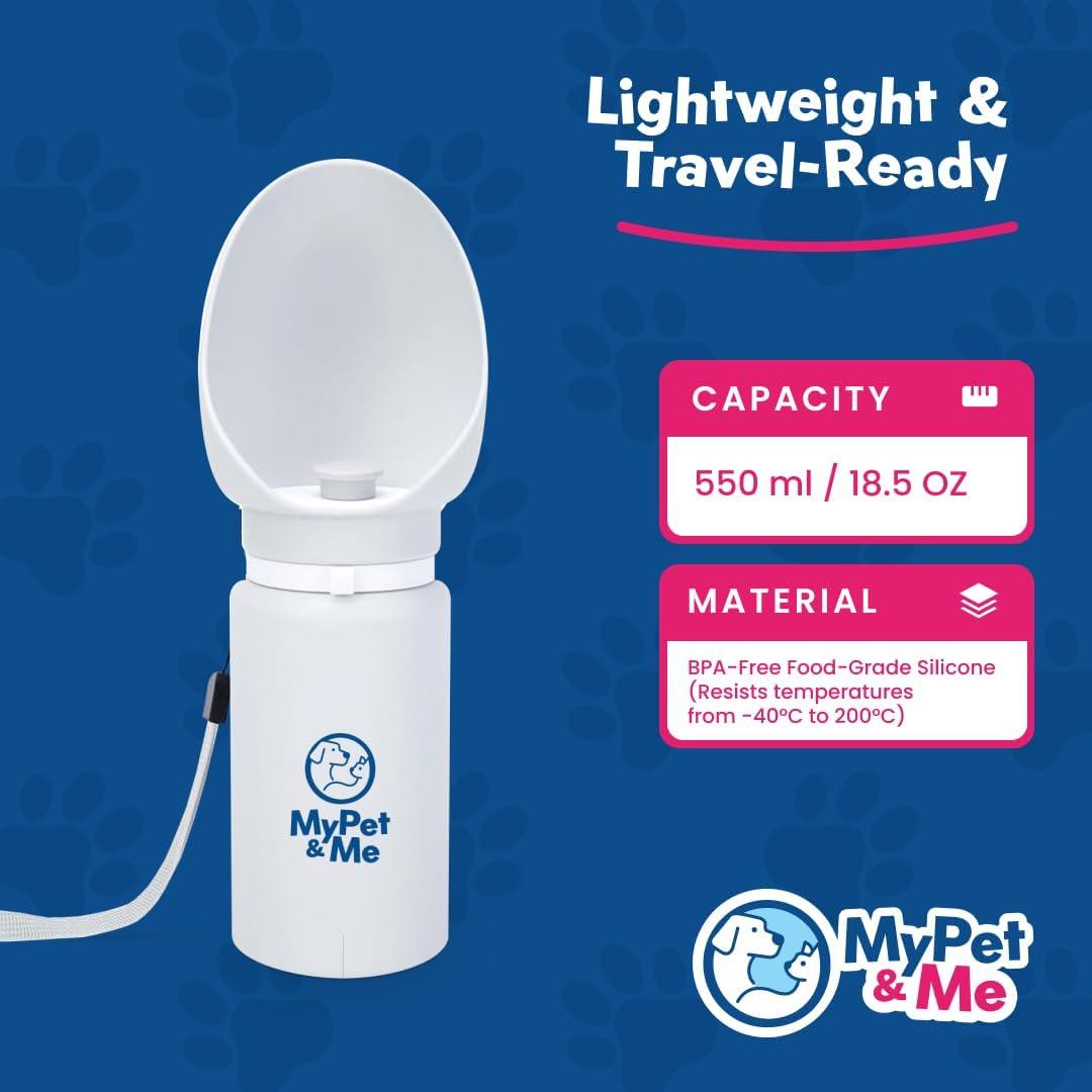 Botella de Agua Plegable para Perros Mi Mascota y Yo 550ml