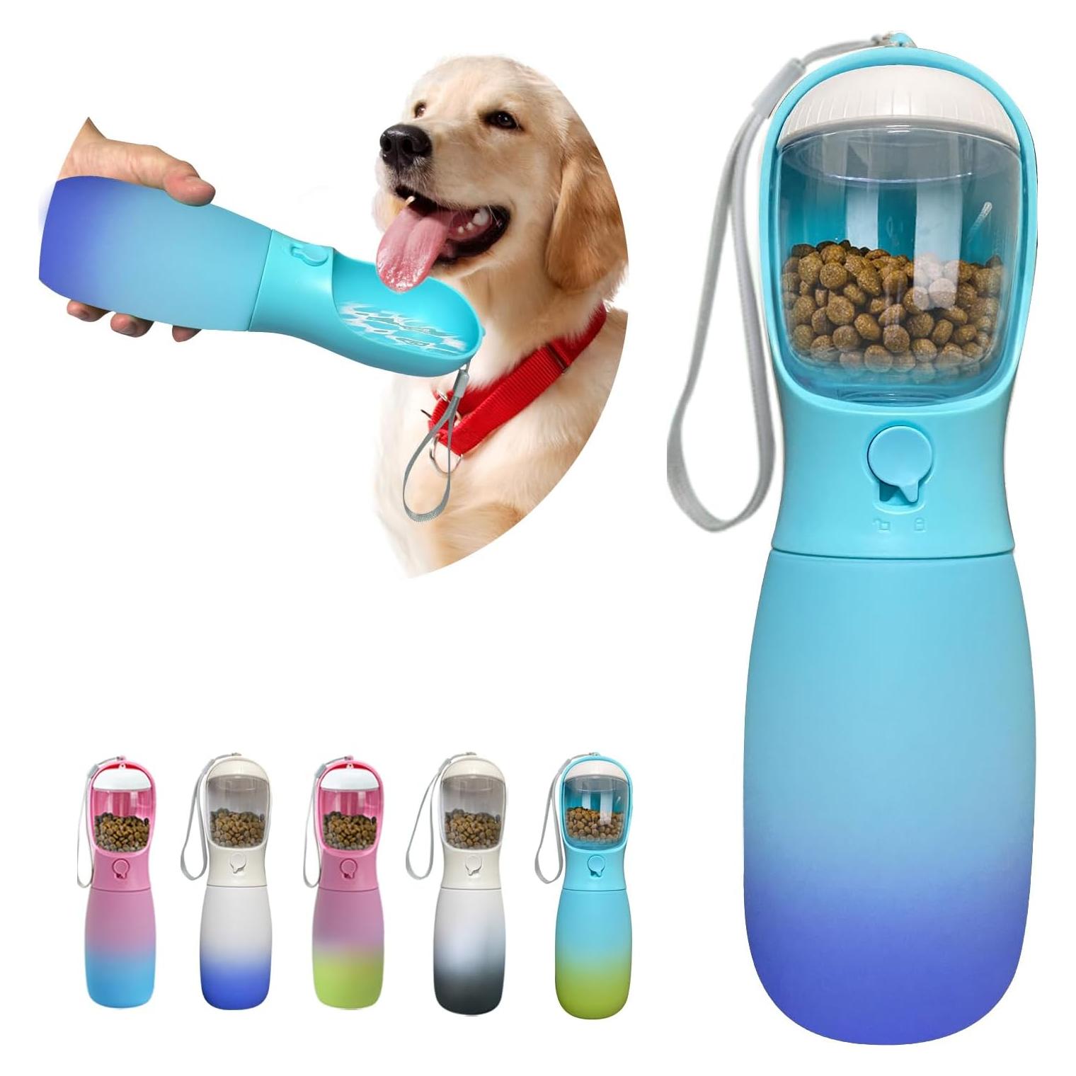 Botella de Agua para Perros Mitocapy 19Oz Portátil Azul