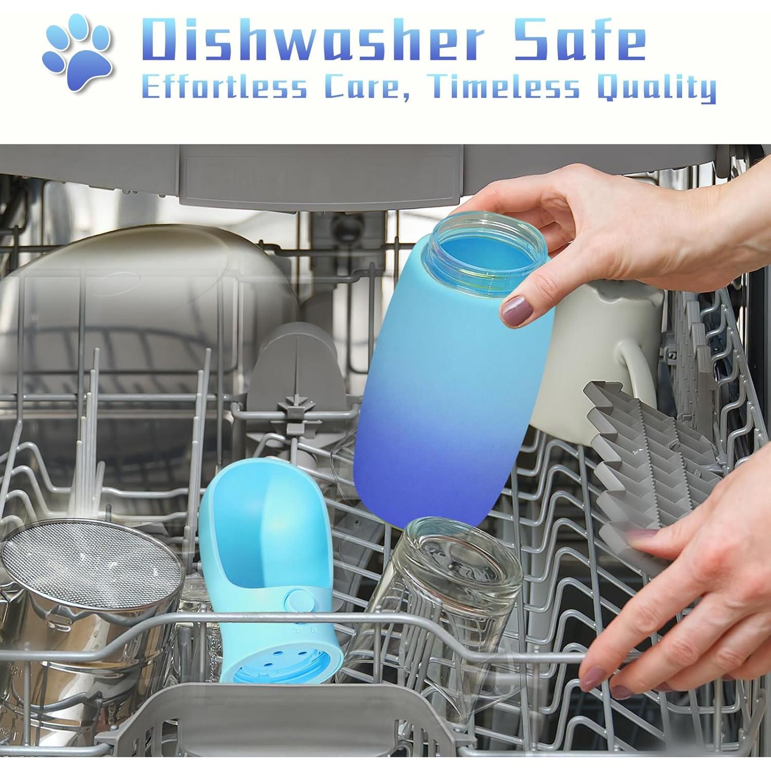 Botella de Agua para Perros Mitocapy 19Oz Portátil Azul