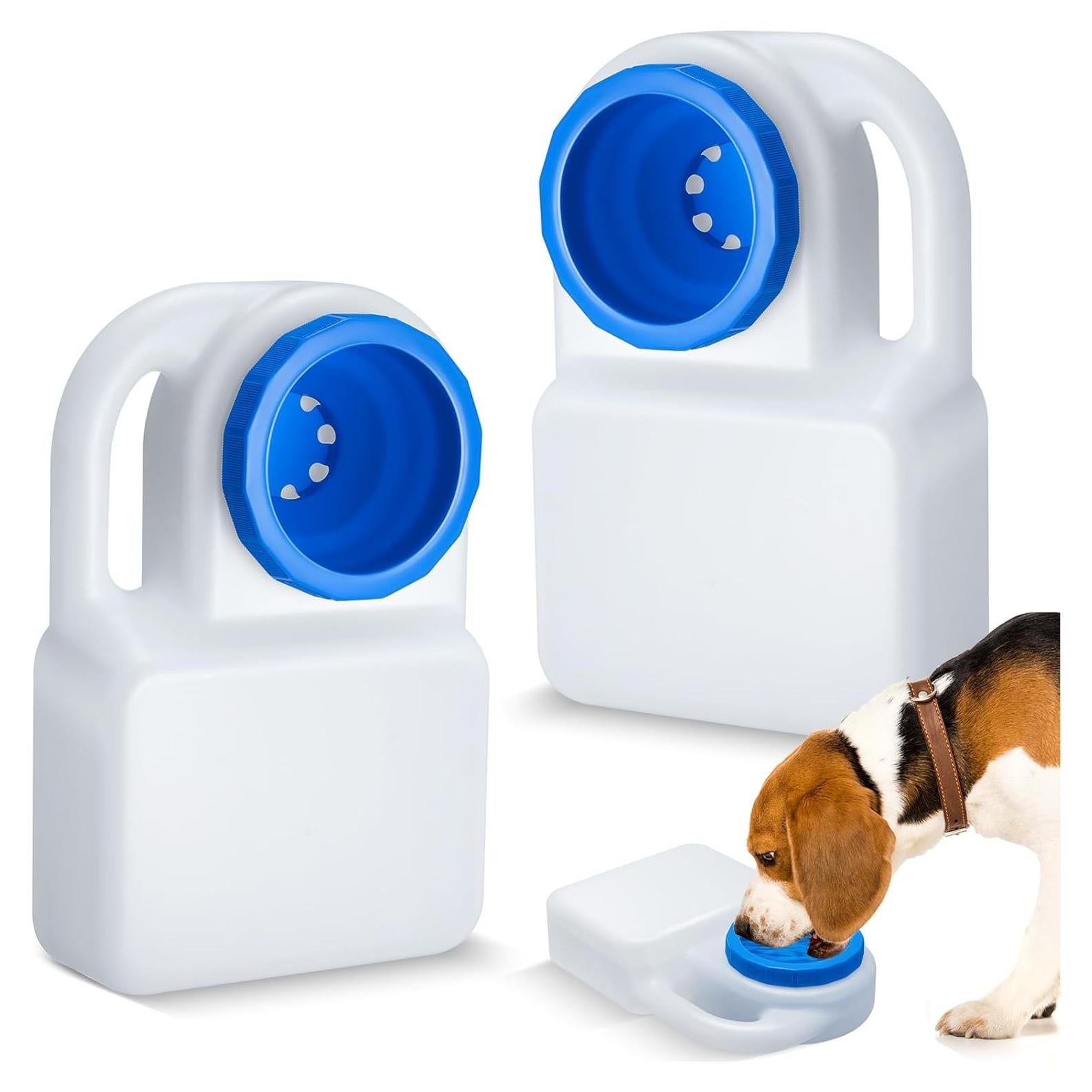 Tazón de Agua Portátil para Perros Ziliny 2 Pcs 2.84L Sin Derrames