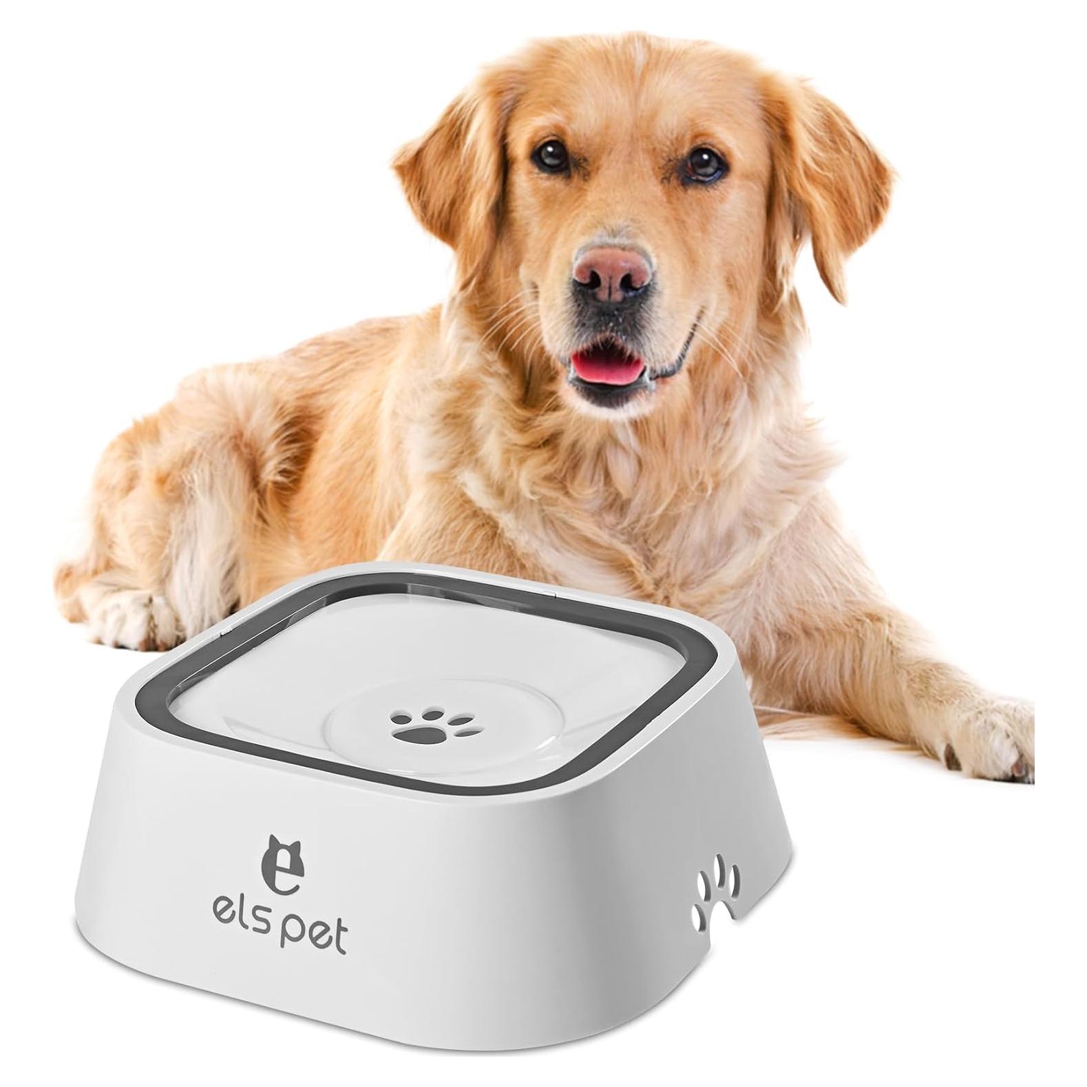 Cuenco de Agua Antisalpicaduras YunoEntona 1L para Mascotas