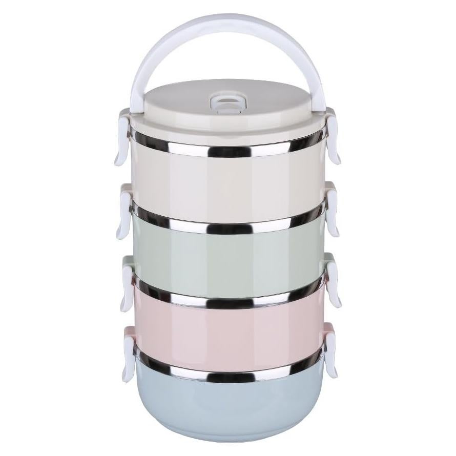 Cuencos de Viaje para Perros CHICIRIS 4 Niveles Acero Inoxidable 0.71L