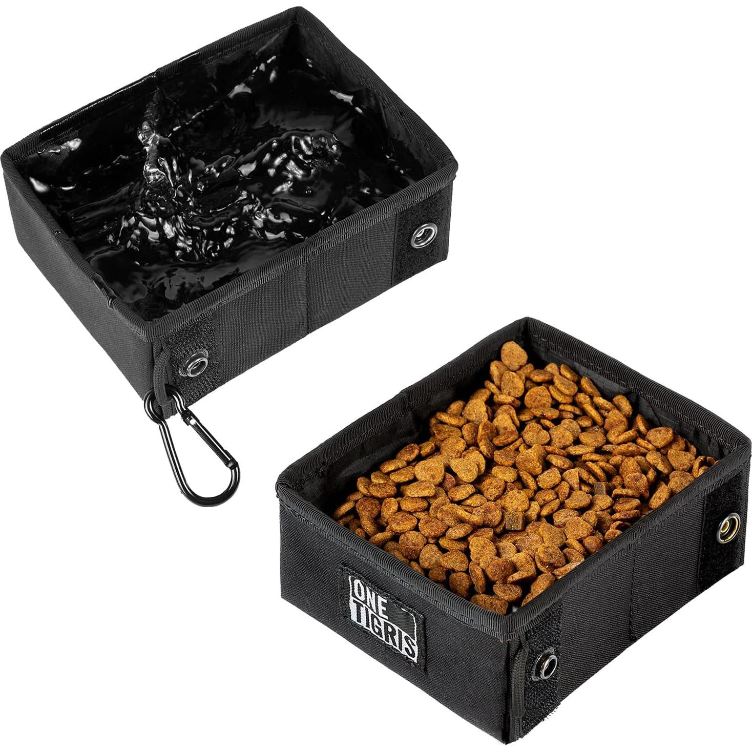 Cuenco Plegable para Mascotas OneTigris 2.1L Negro