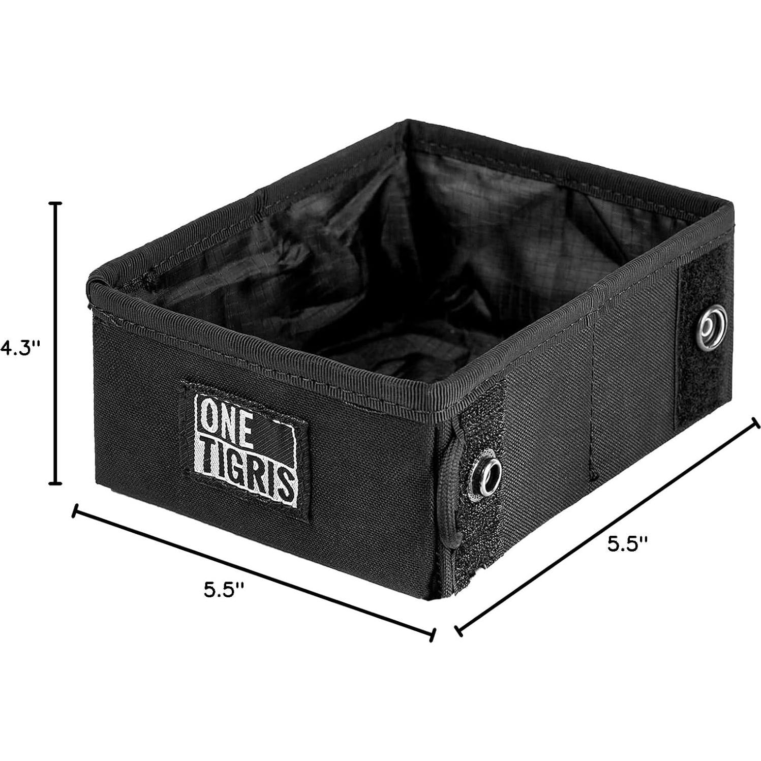 Cuenco Plegable para Mascotas OneTigris 2.1L Negro