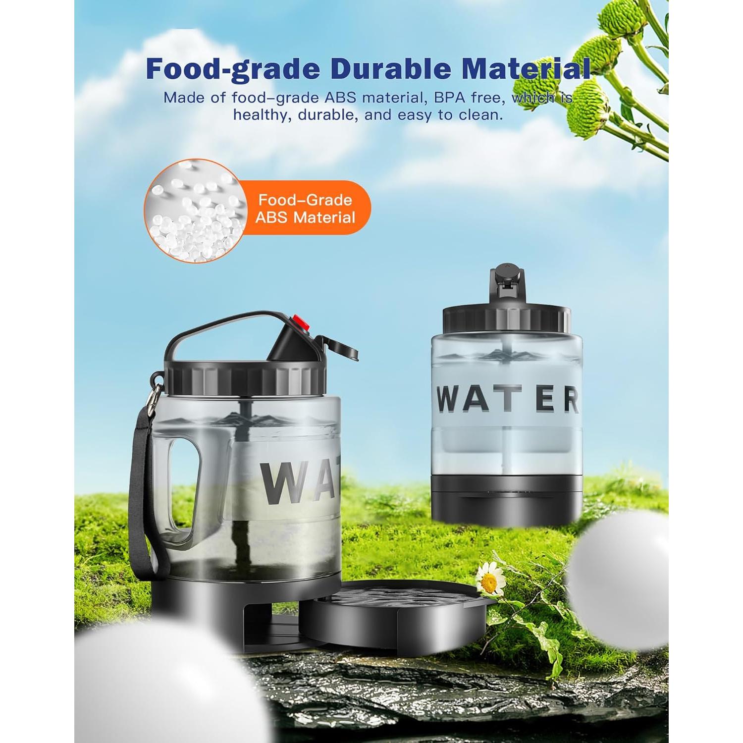 Botella de Agua Grande para Perros SwSun 77oz a Prueba de Fugas