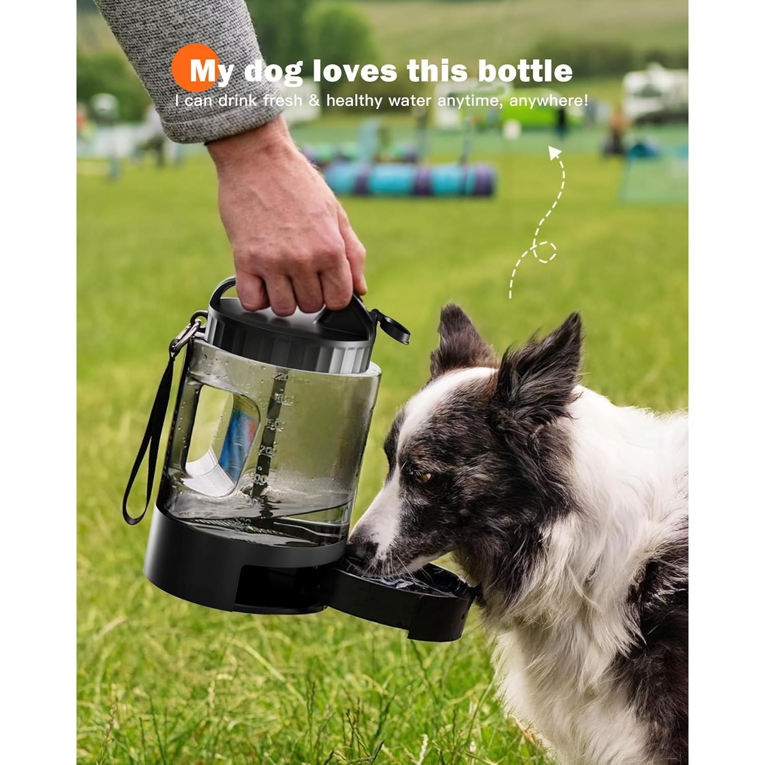 Botella de Agua Grande para Perros SwSun 77oz a Prueba de Fugas