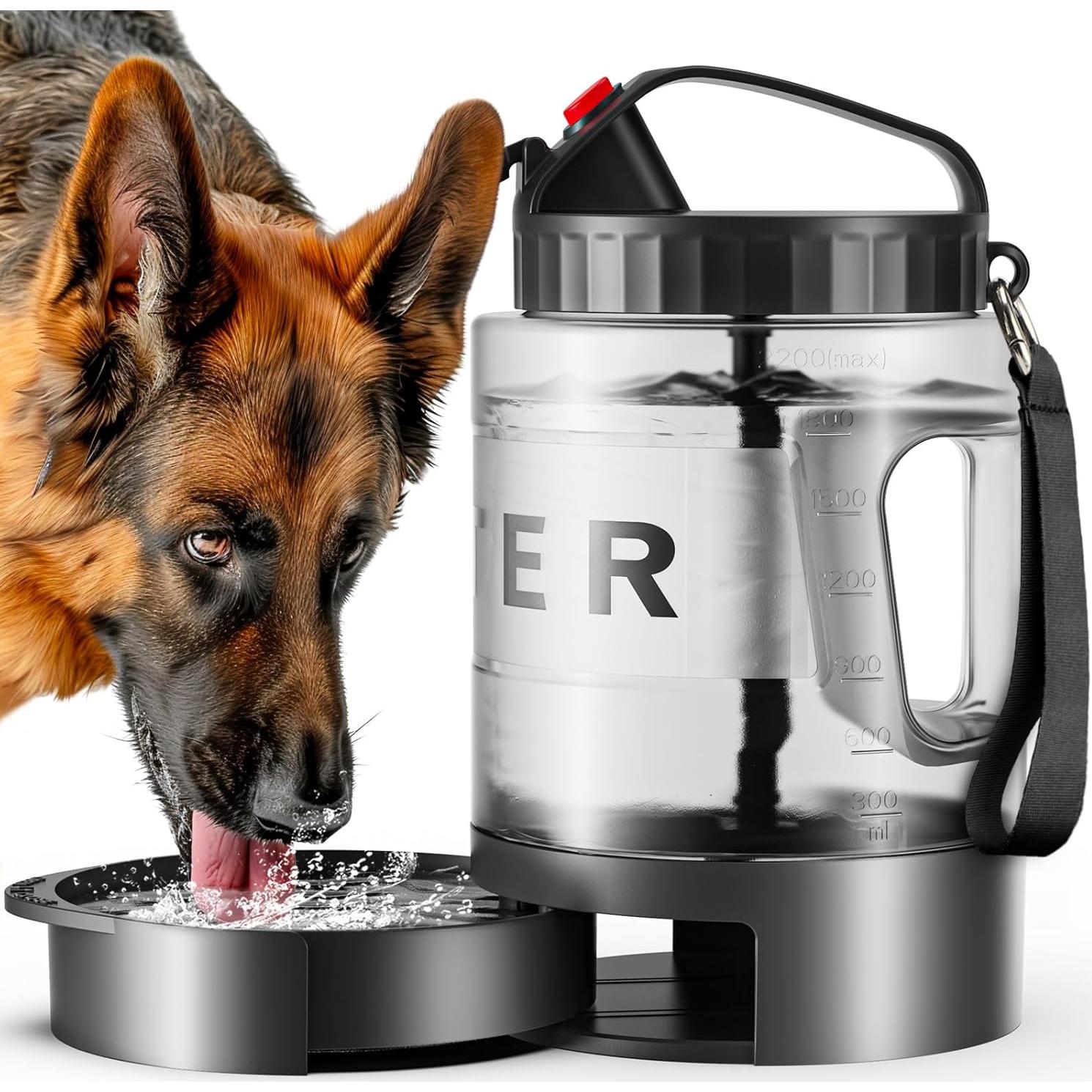 Botella de Agua Grande para Perros SwSun 77oz a Prueba de Fugas