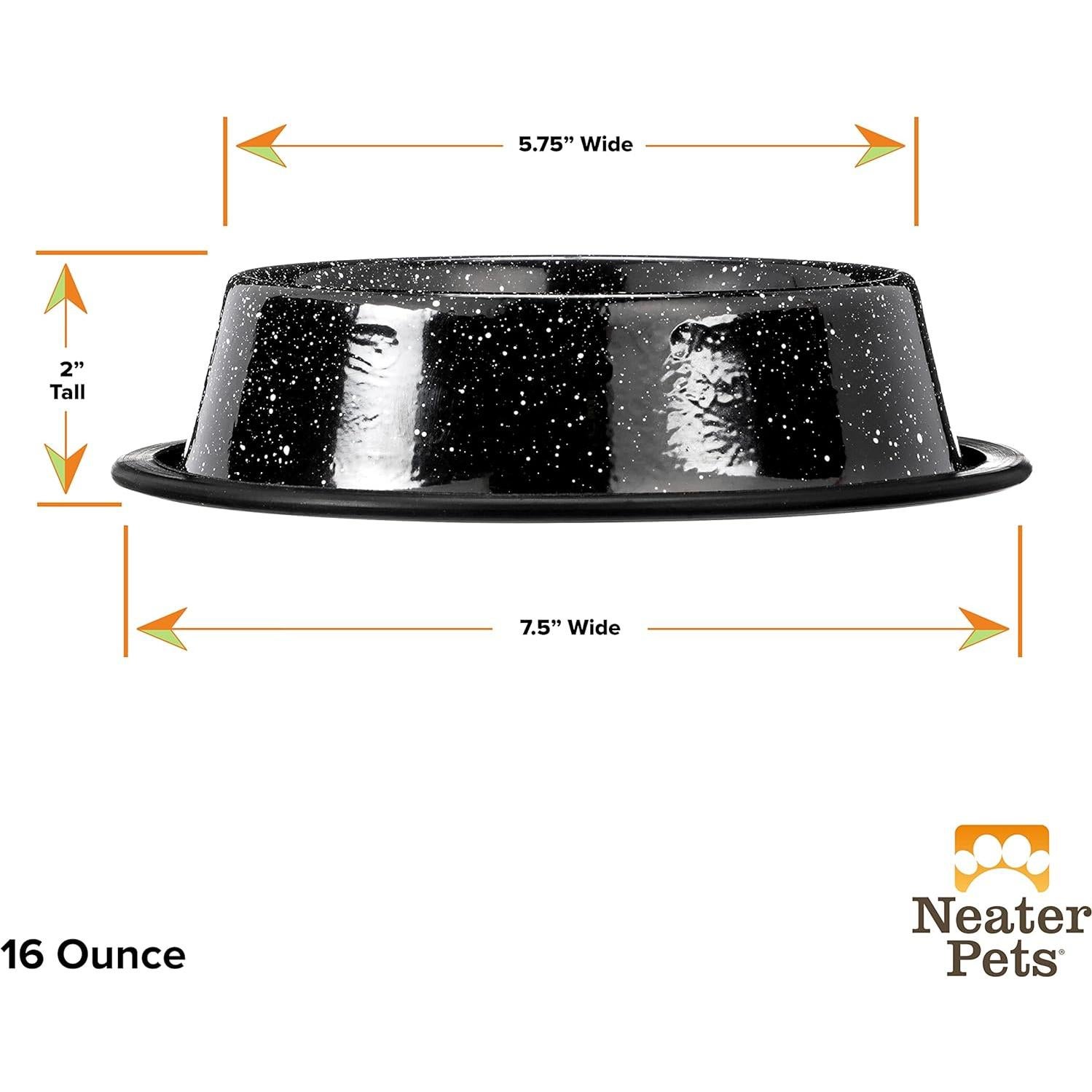 Tazón para Mascotas Neater Pet Brands 0.47L Antivuelco Negro