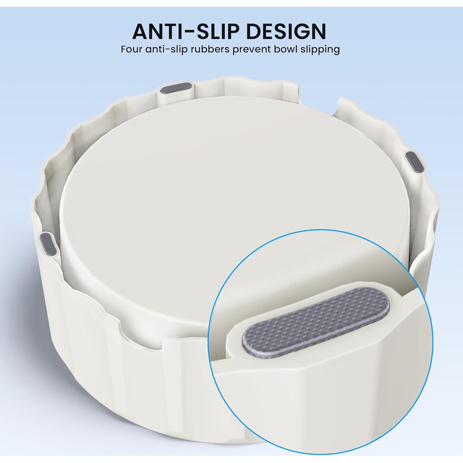 Cuenco de Agua Antideslizante para Perros y Gatos FORWH 2L