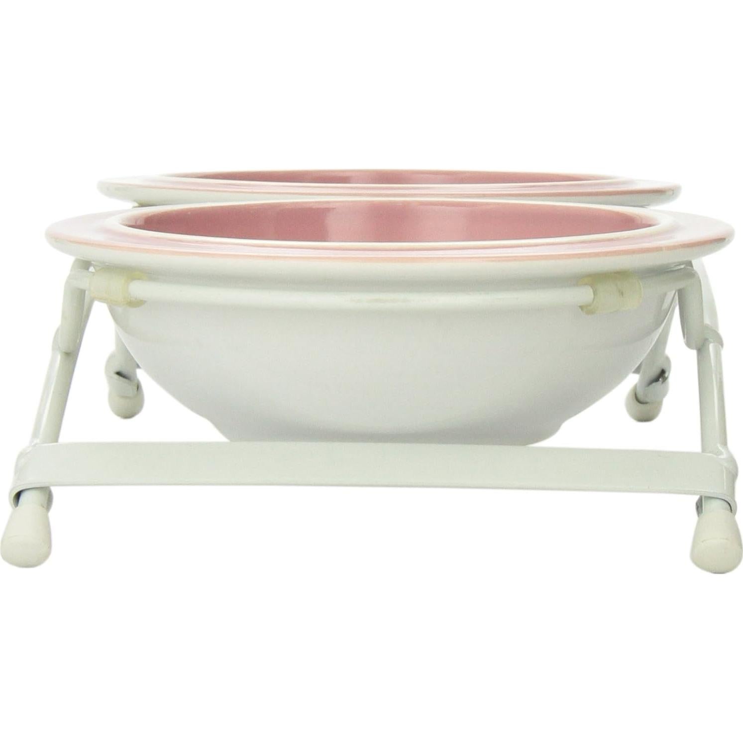 Alimentador Elevado PetRageous Toftees Paws con 2 Tazones Cerámica