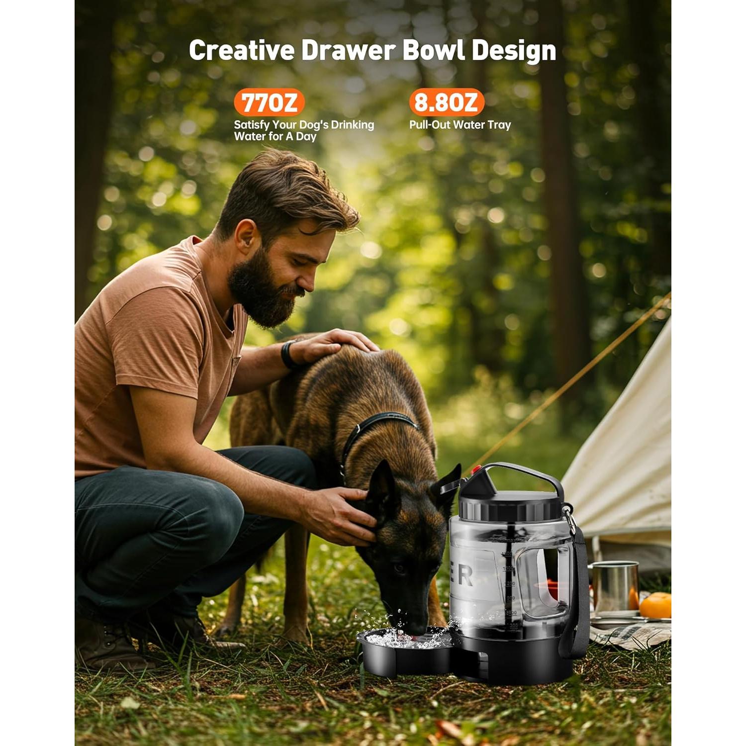 Botella de Agua para Perros PETNF 2.2L a Prueba de Fugas