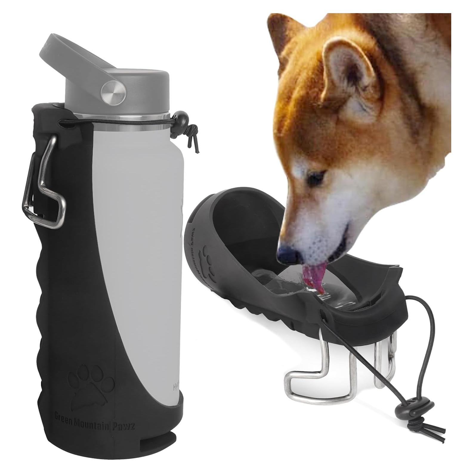 Botella de Agua Portátil Green Mountain Pawz 2-en-1 para Perros