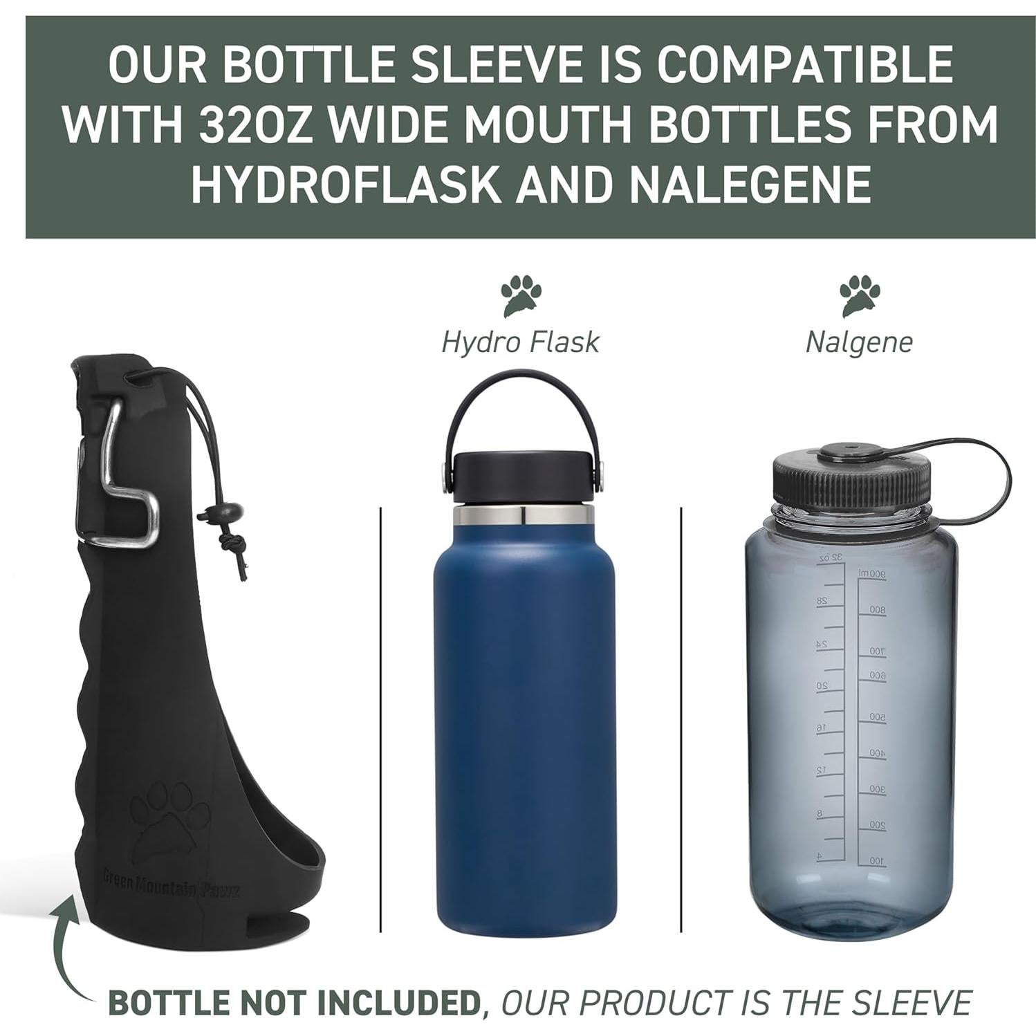 Botella de Agua Portátil Green Mountain Pawz 2-en-1 para Perros